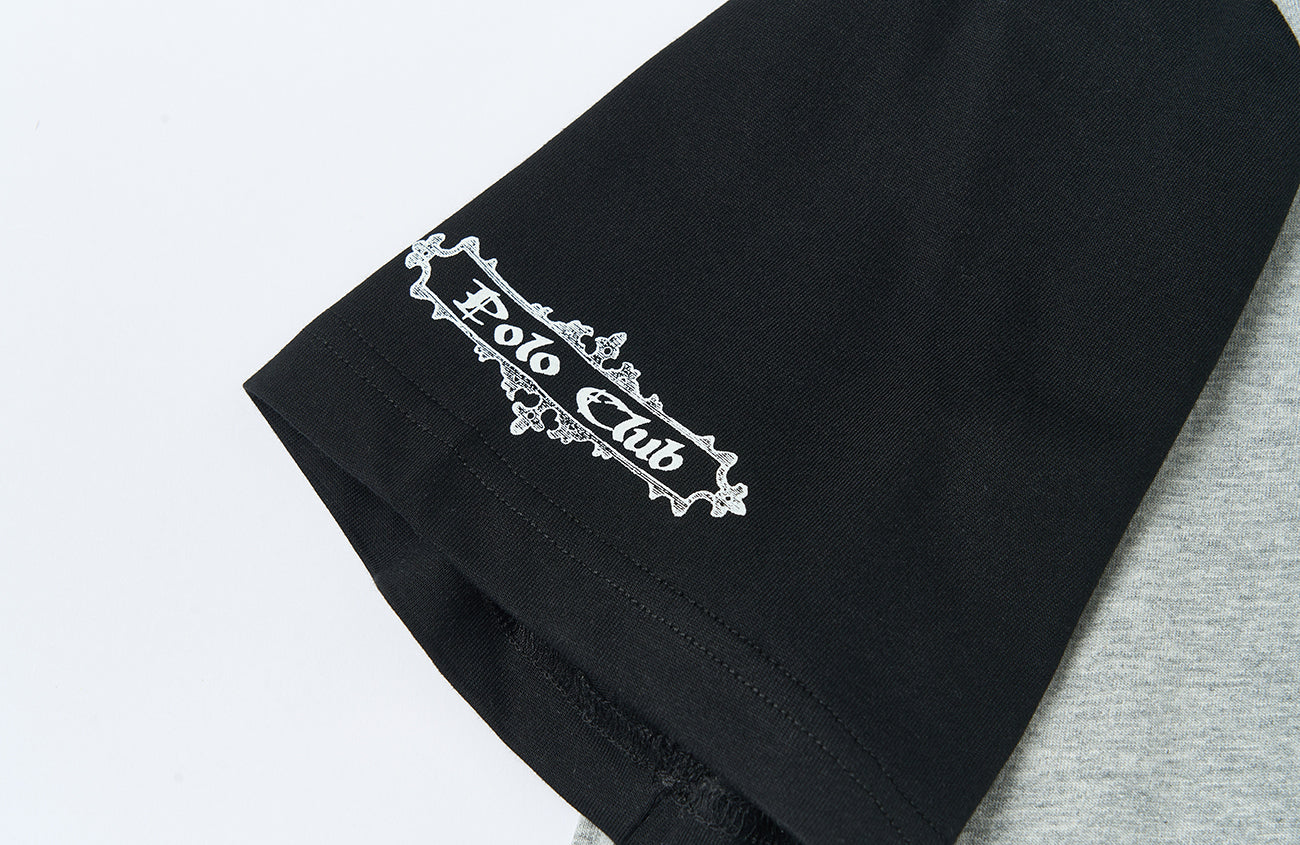 SAVAGEGROWTHWORLD Embroidered Colorblock Polo Tee-T Shirt-S (Preorder)-Free Shipping Leatheretro