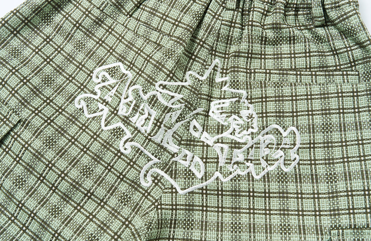 SAVAGEGROWTHWORLD Plaid Utility Parachute Cargo Pants-Pants-S (Preorder)-Free Shipping Leatheretro
