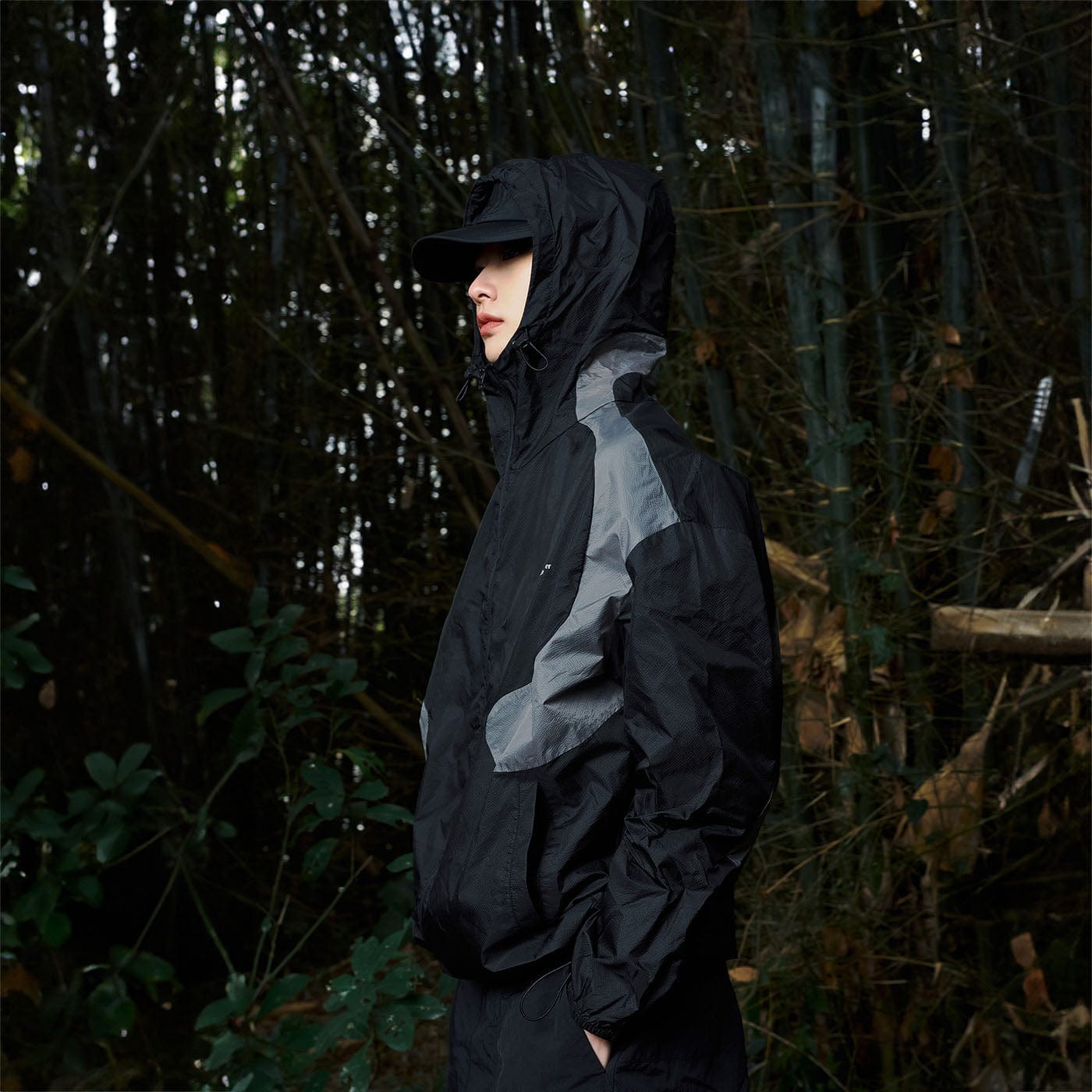 ENSHADOWER Arc Spliced Splash-Proof Jacket-Jacket-S-Black-Free Shipping Leatheretro