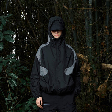 ENSHADOWER Arc Spliced Splash-Proof Jacket-Jacket-S-Black-Free Shipping Leatheretro