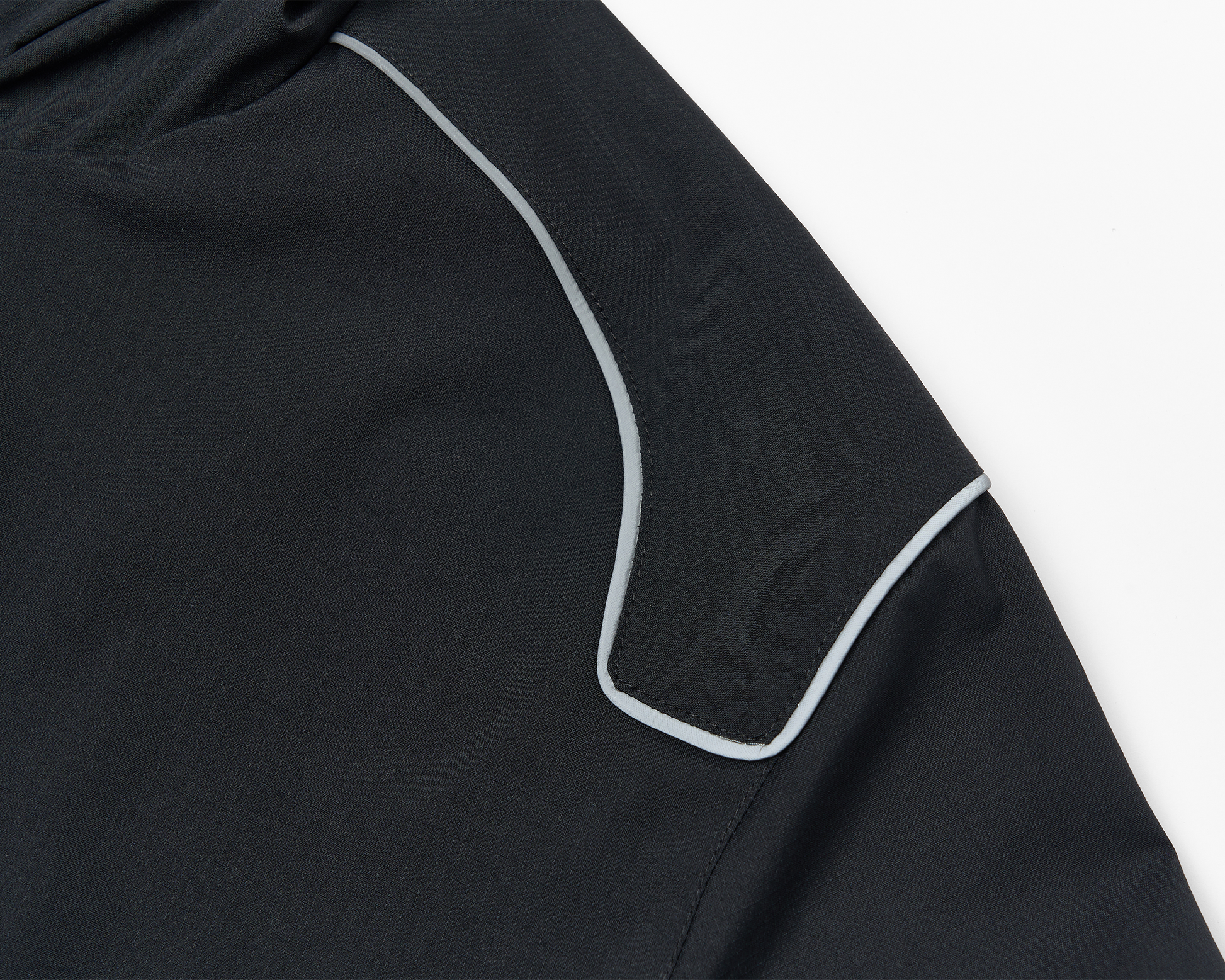 SAVAGEGROWTHWORLD Embroidered Logo Piped Hooded Jacket-Jacket-S-Free Shipping Leatheretro