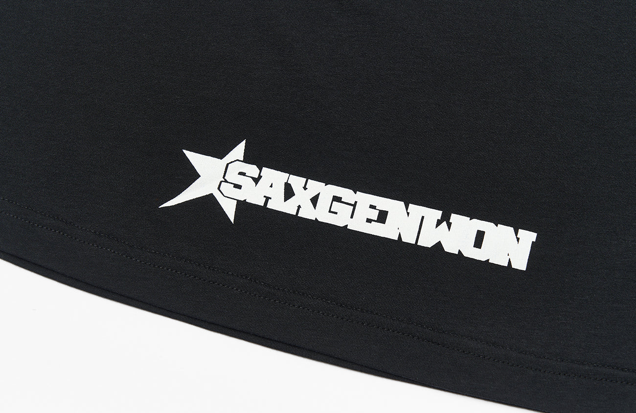 SAVAGEGROWTHWORLD Stripe Graphic Slim-Fit Tee-T Shirt-S (Preorder)-Free Shipping Leatheretro