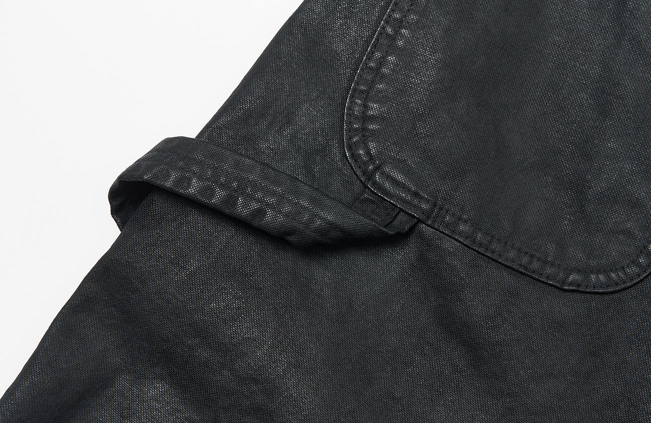 SAVAGEGROWTHWORLD Waxed Washed Dark Baggy Pants-Pants-S-Free Shipping Leatheretro