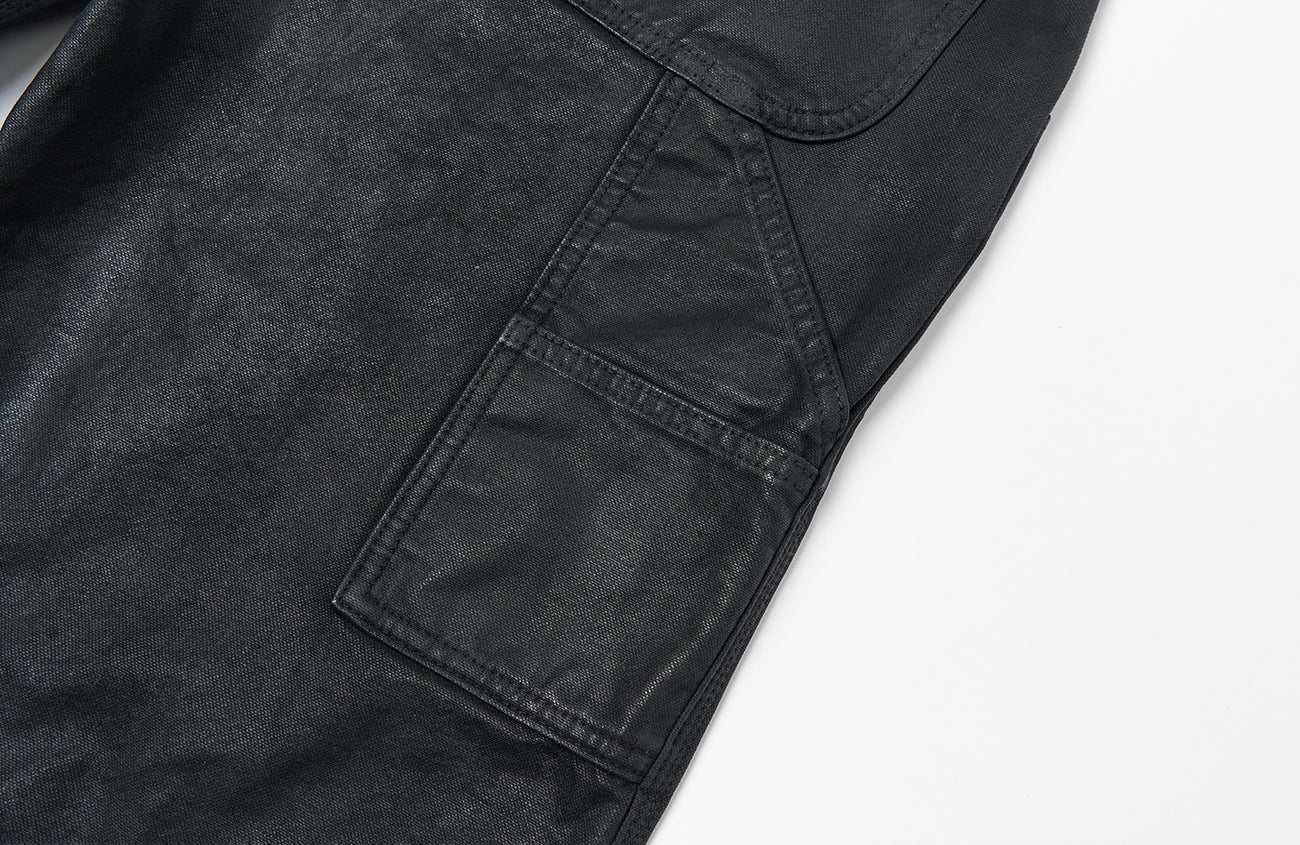 SAVAGEGROWTHWORLD Waxed Washed Dark Baggy Pants-Pants-S-Free Shipping Leatheretro