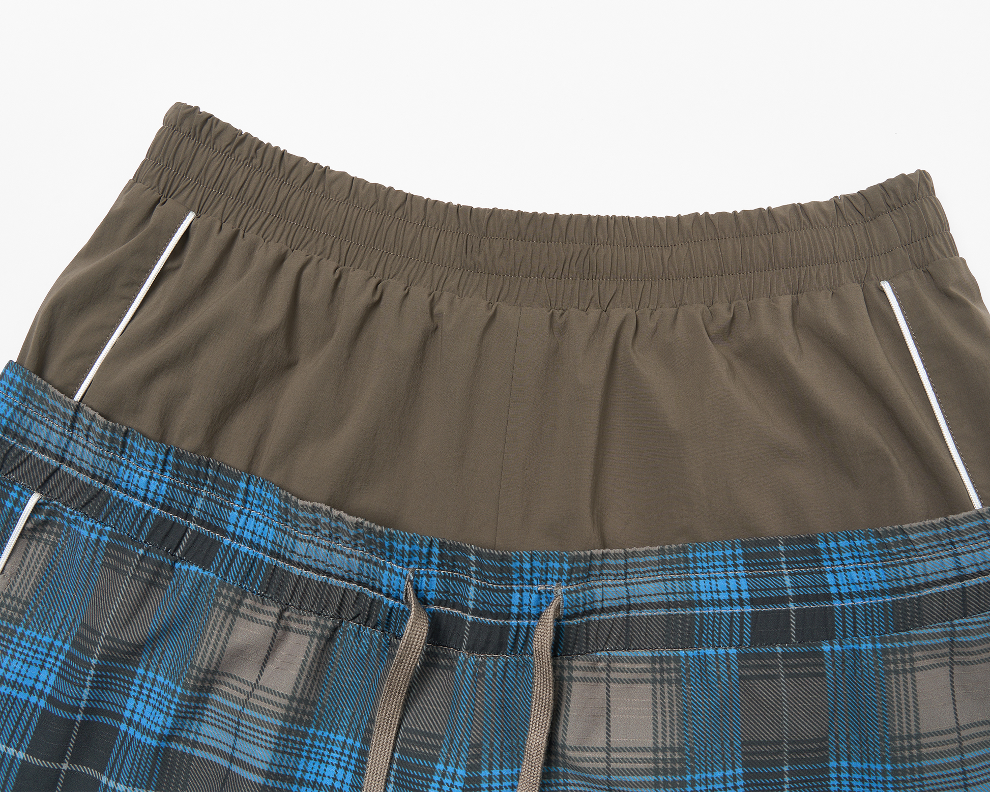 SAVAGEGROWTHWORLD Plaid Double-Waistband Straight-Leg Pants-Pants-S-Free Shipping Leatheretro