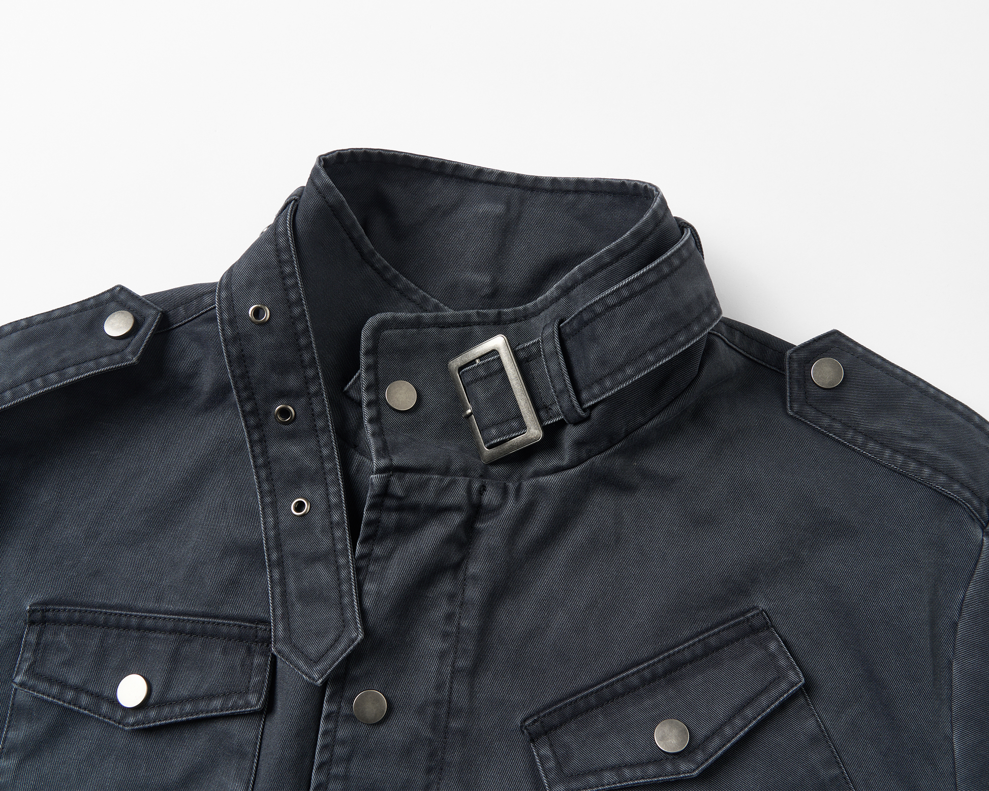 SAVAGEGROWTHWORLD Washed Canvas Multi-Pocket Utility Jacket-Jacket-S-Free Shipping Leatheretro