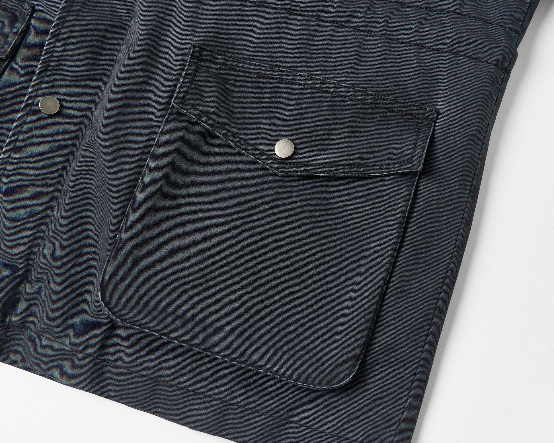 SAVAGEGROWTHWORLD Washed Canvas Multi-Pocket Utility Jacket-Jacket-S-Free Shipping Leatheretro