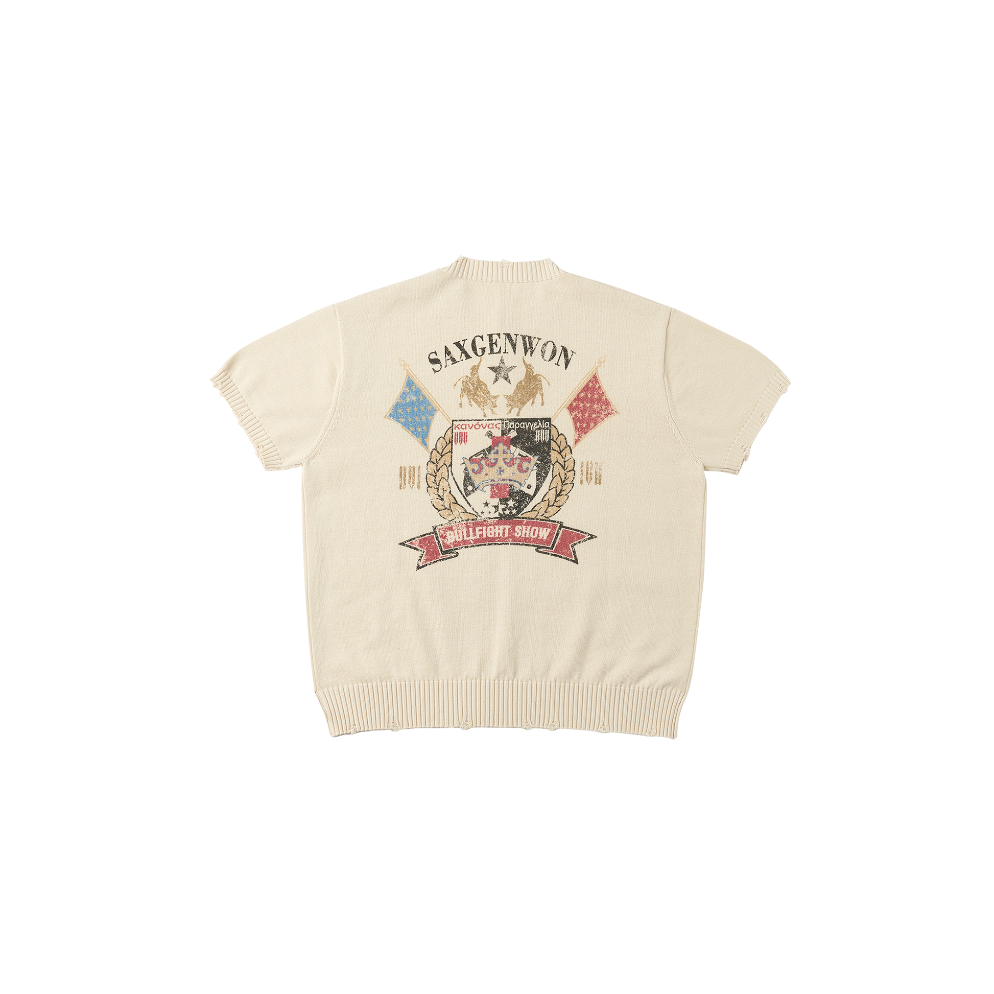 SAVAGEGROWTHWORLD Digital Print Knit Boxy Tee-T Shirt-S (Preorder)-Free Shipping Leatheretro