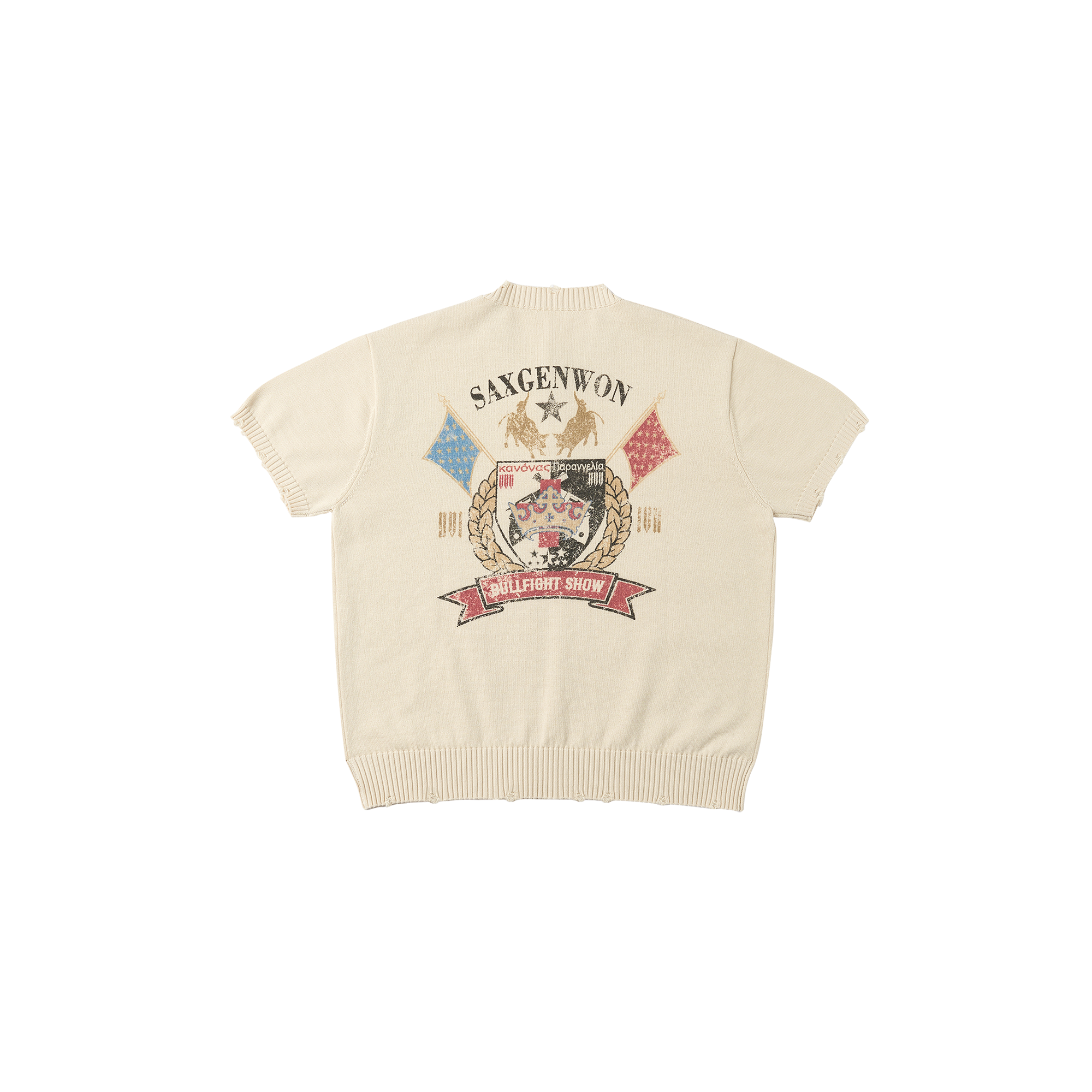 SAVAGEGROWTHWORLD Digital Print Knit Boxy Tee-T Shirt-S (Preorder)-Free Shipping Leatheretro
