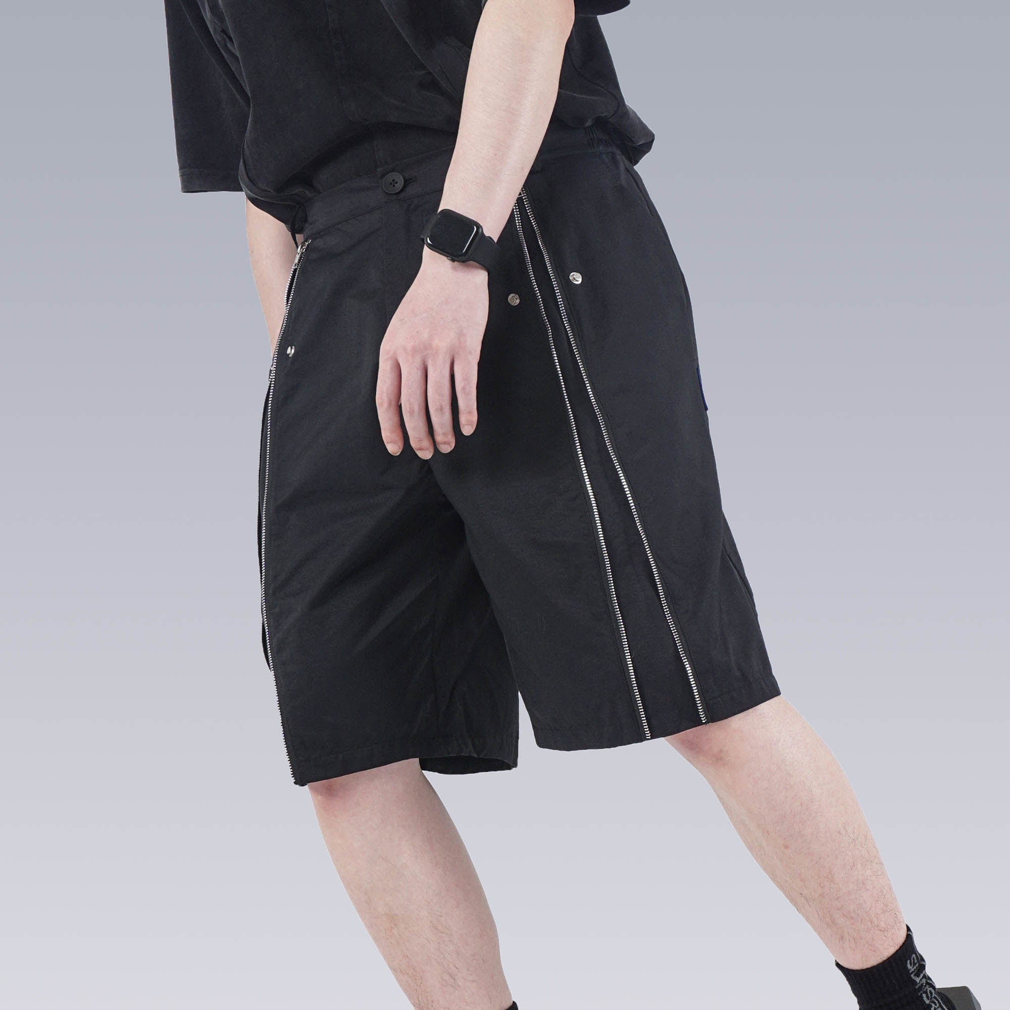 SILENSTORM Center-Zip Utility Shorts-Shorts-S-Free Shipping Leatheretro