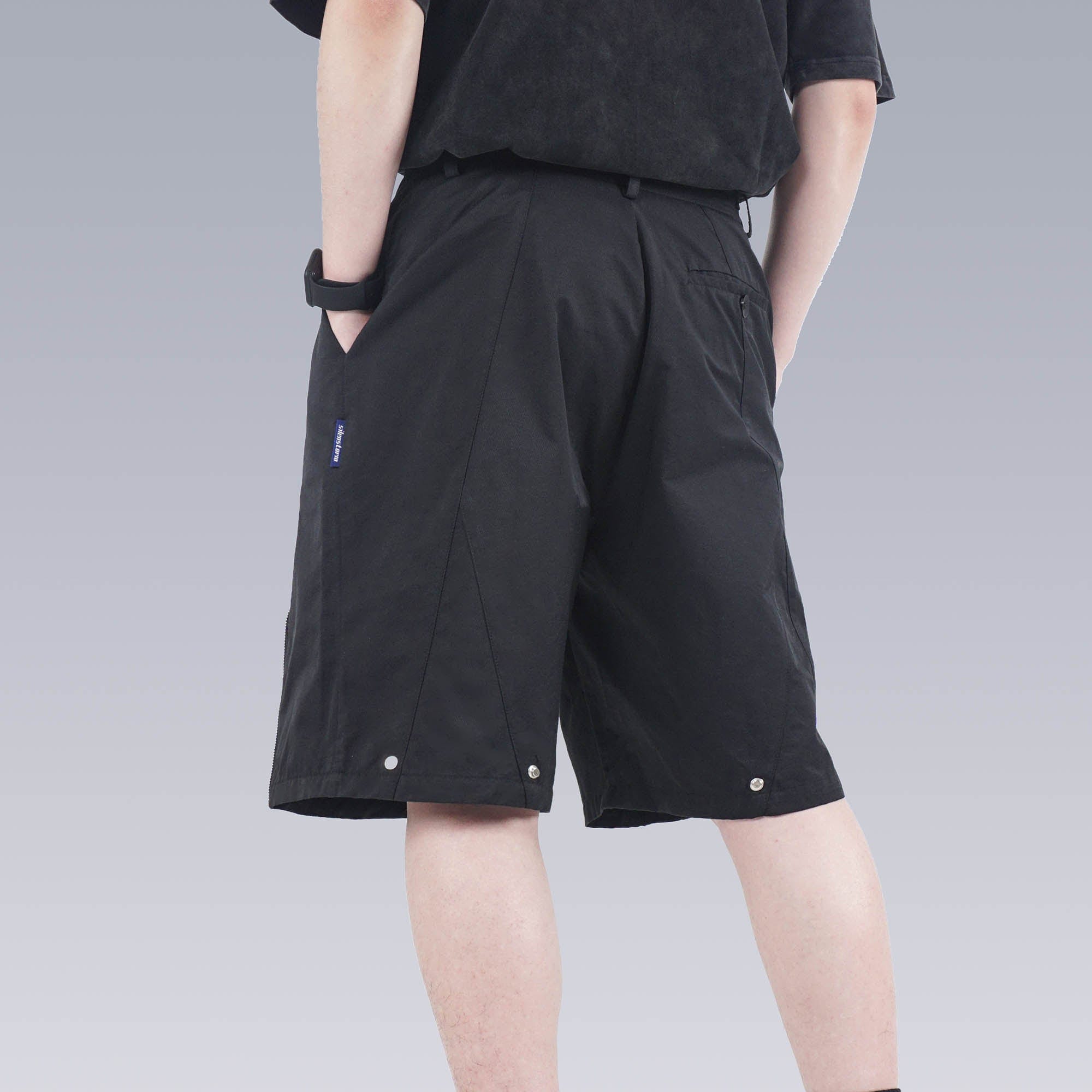 SILENSTORM Center-Zip Utility Shorts-Shorts-S-Free Shipping Leatheretro