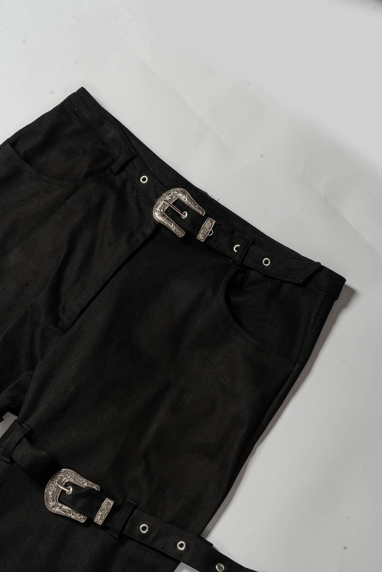 KADAKADA Buckled Bondage Pants-Pants-S - 31"-Free Shipping Leatheretro