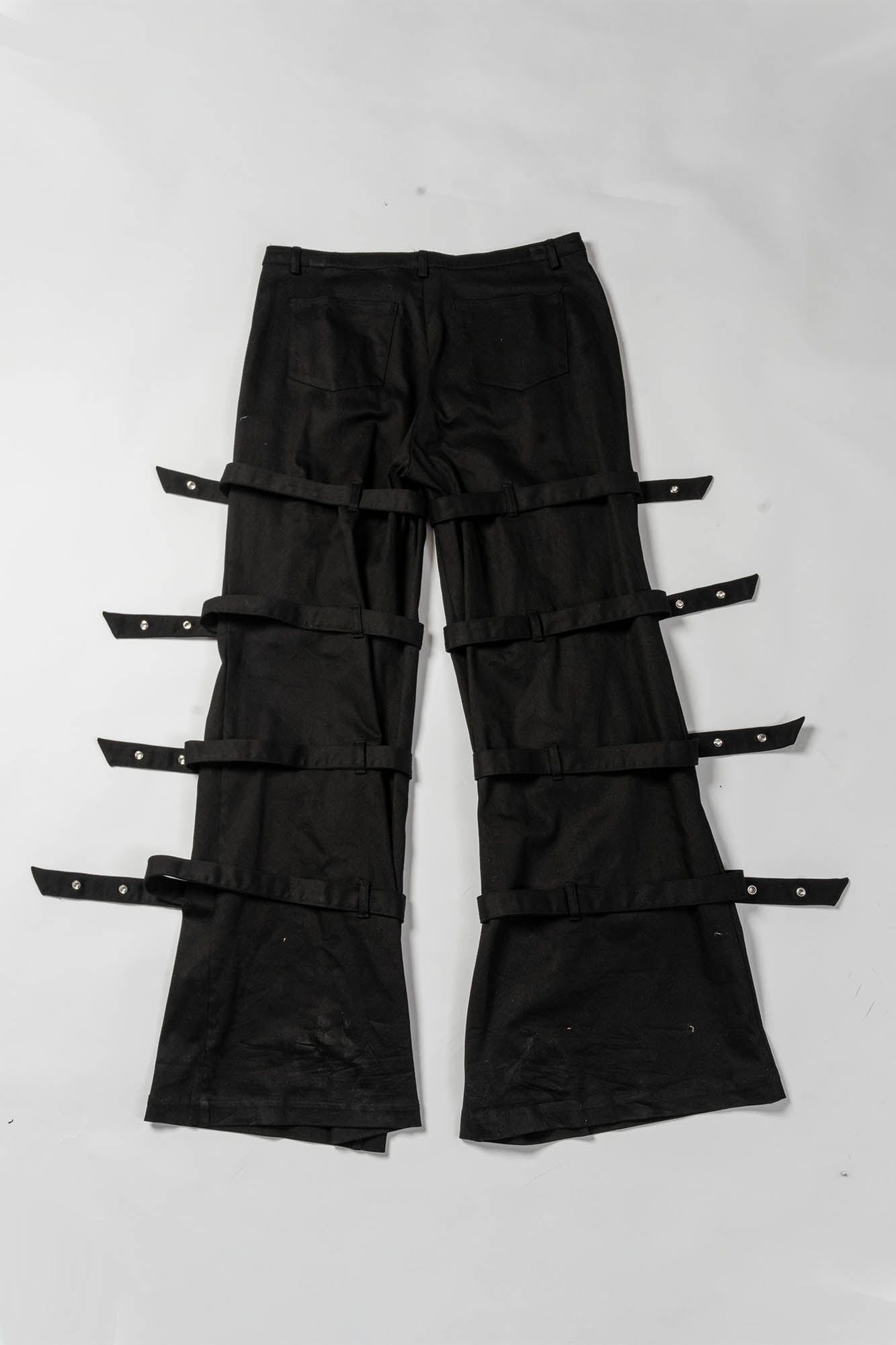 KADAKADA Buckled Bondage Pants-Pants-S - 31"-Free Shipping Leatheretro
