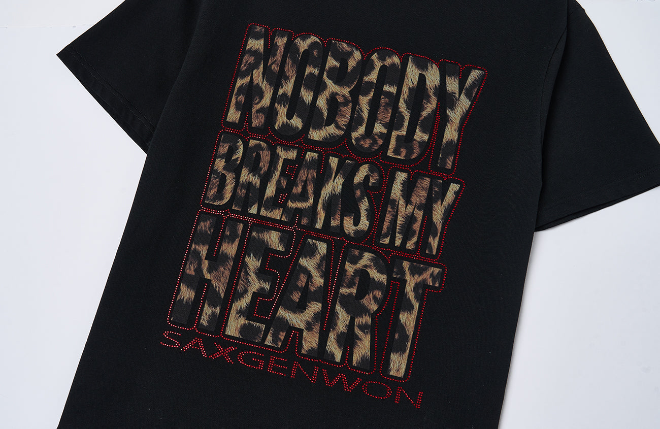 SAVAGEGROWTHWORLD Leopard Diamond Graphic T-Shirt-T Shirt-S-Free Shipping Leatheretro