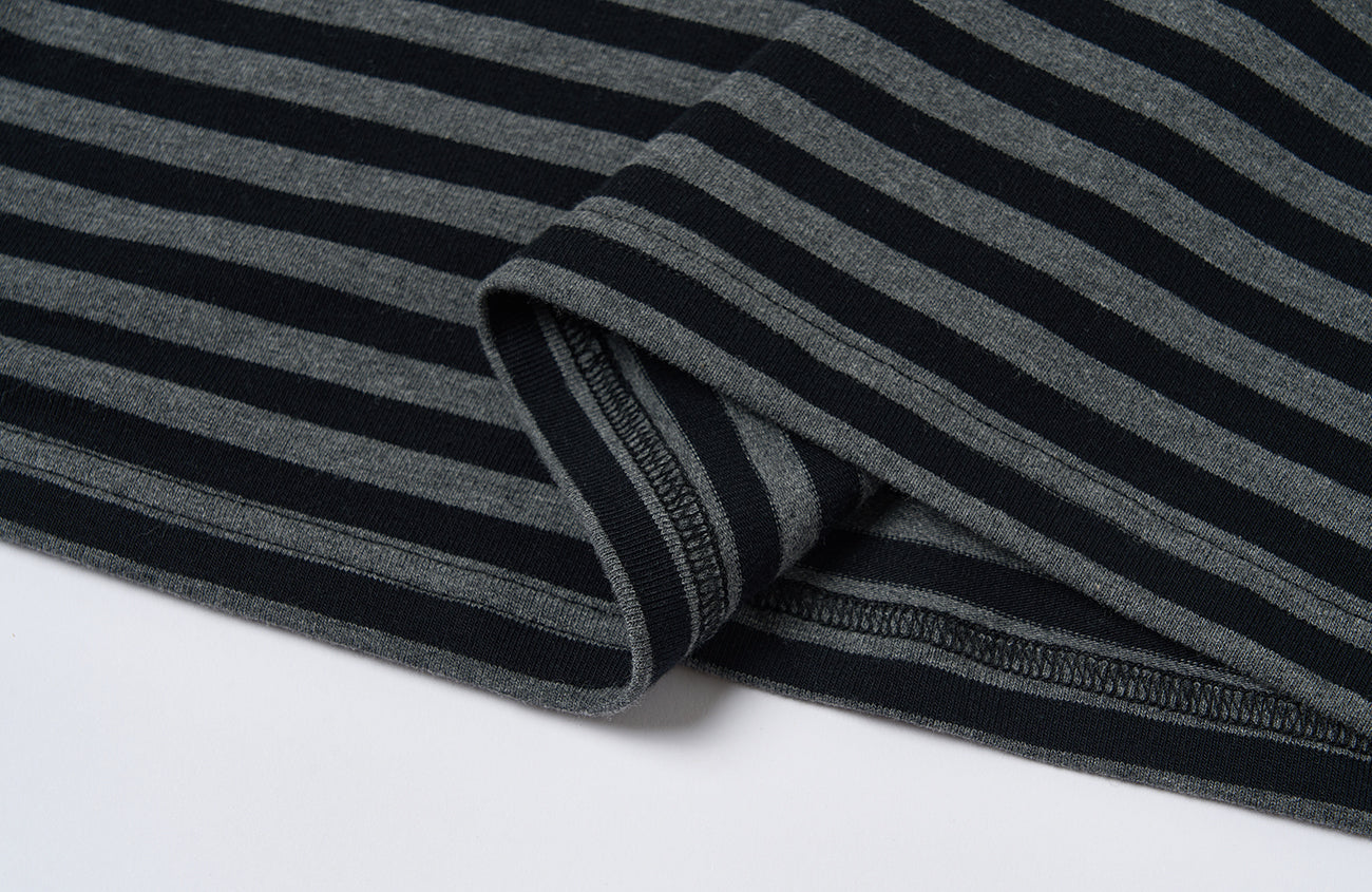 SAVAGEGROWTHWORLD Silver Foil Graphic Stripe T-Shirt-T Shirt-S-Free Shipping Leatheretro