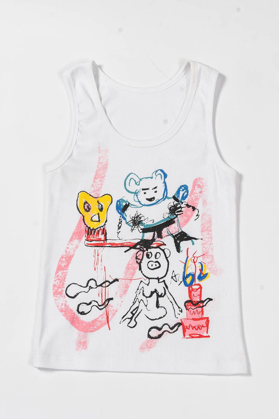 KADAKADA Doodle Graphics Tank Top-Tank Top-S-Free Shipping Leatheretro