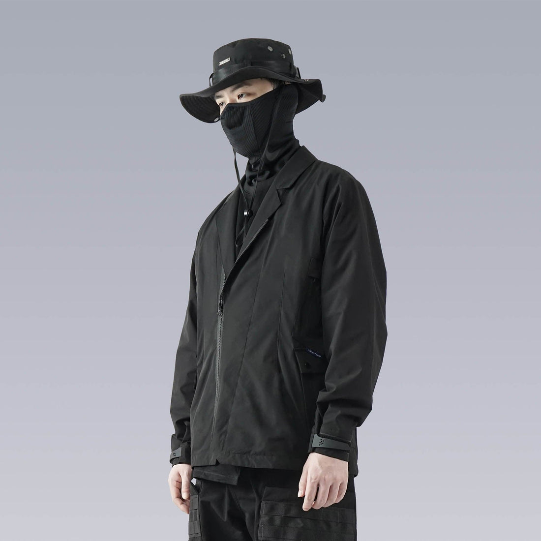 SILENSTORM Multi-Pocket Spliced Utility Blazer-Jacket-S-Free Shipping Leatheretro