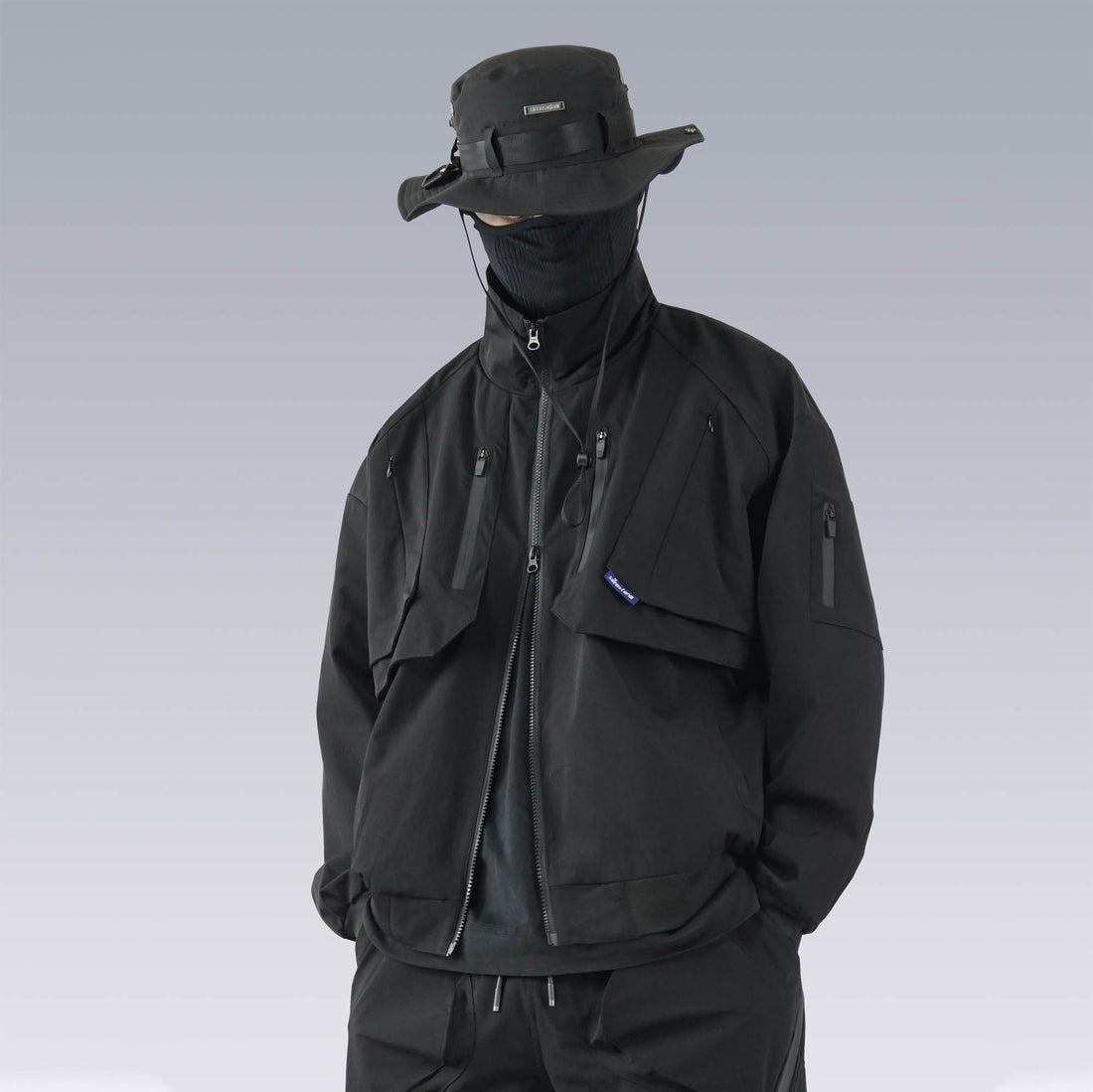SILENSTORM Double-Layer Multi-Pocket Stand Collar Jacket-Jacket-S-Free Shipping Leatheretro