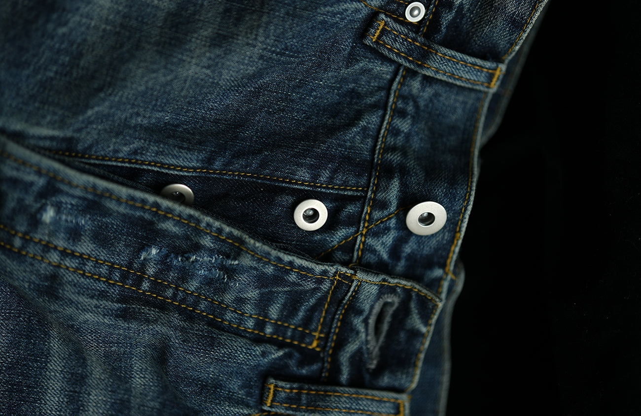 NEIGBORL Distressed Straight-Leg Denim Pants-Jeans-S (Preorder)-Free Shipping Leatheretro