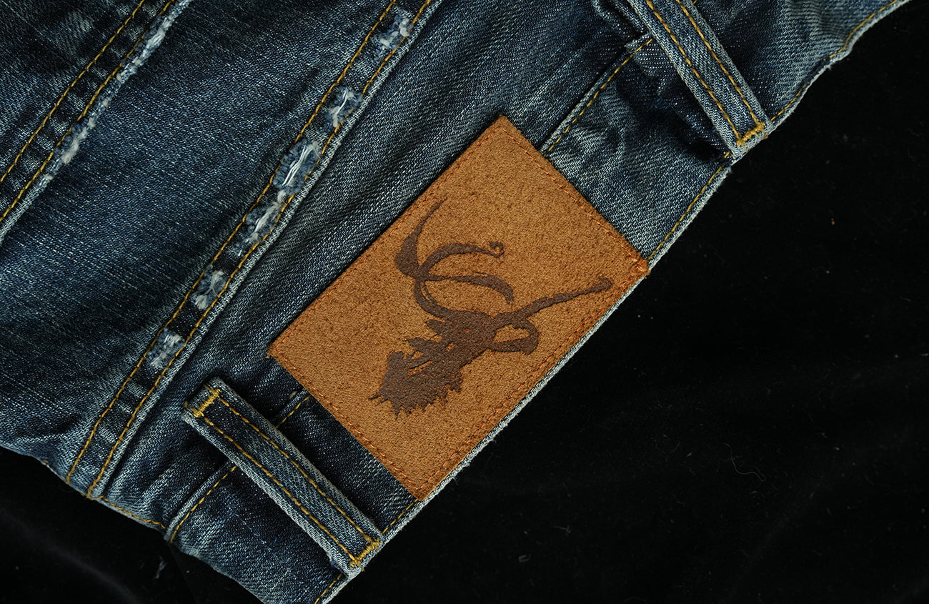 NEIGBORL Distressed Straight-Leg Denim Pants-Jeans-S (Preorder)-Free Shipping Leatheretro