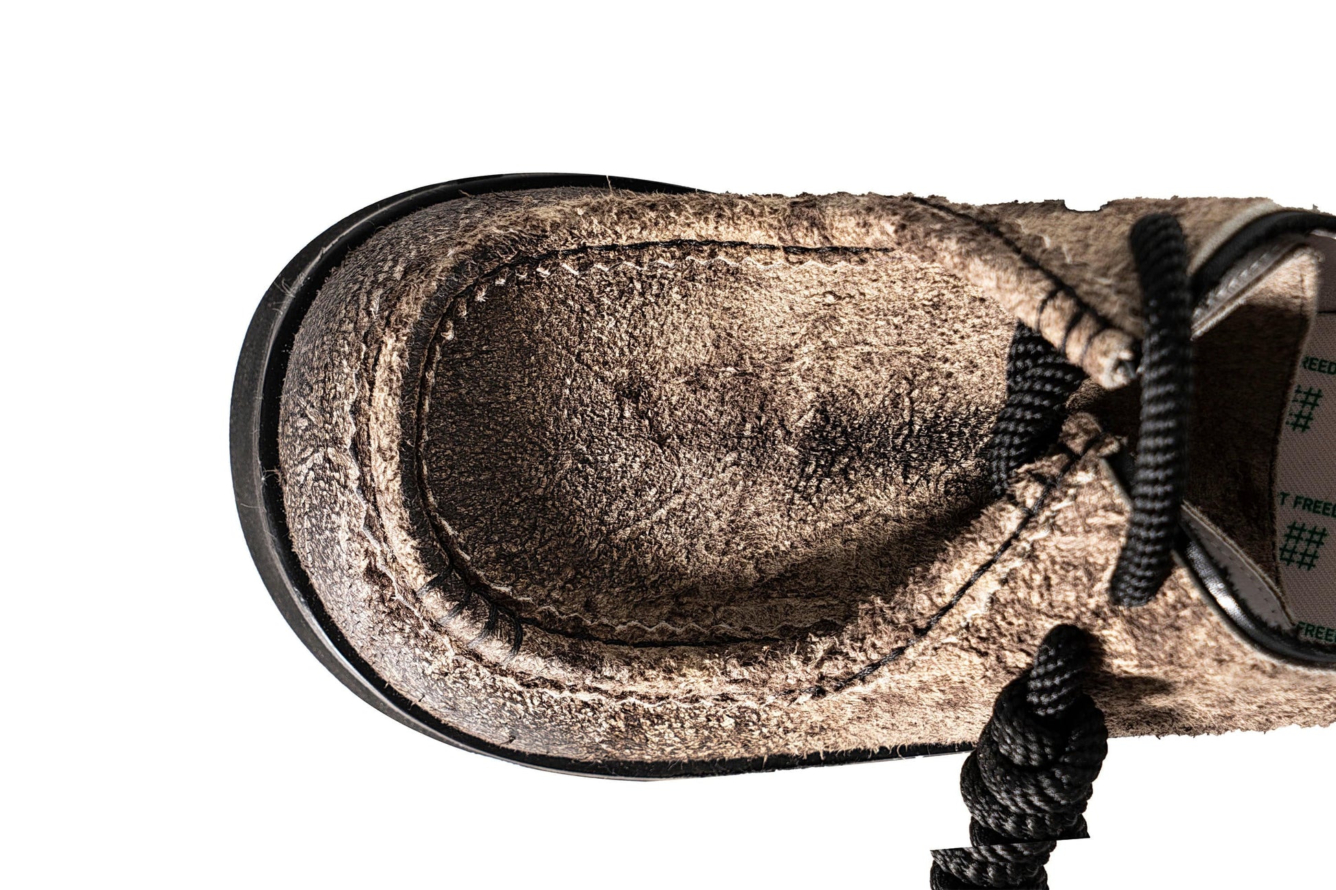 REWRITE Distressed Texture Cowhide Rope-Tied Chunky Big-Toe Derbies-Shoes-38.5-Free Shipping Leatheretro