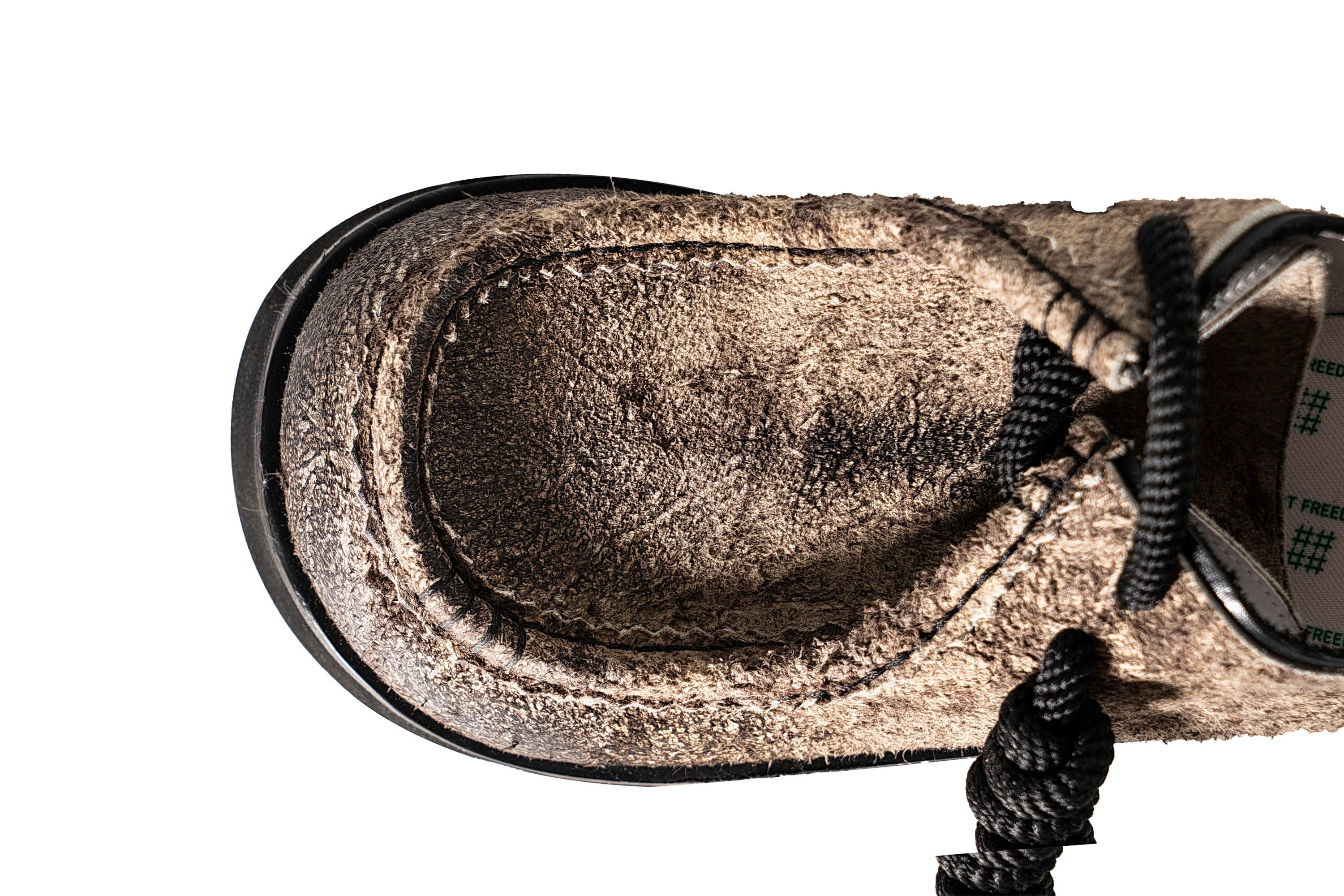 REWRITE Distressed Texture Cowhide Rope-Tied Chunky Big-Toe Derbies-Shoes-38.5-Free Shipping Leatheretro