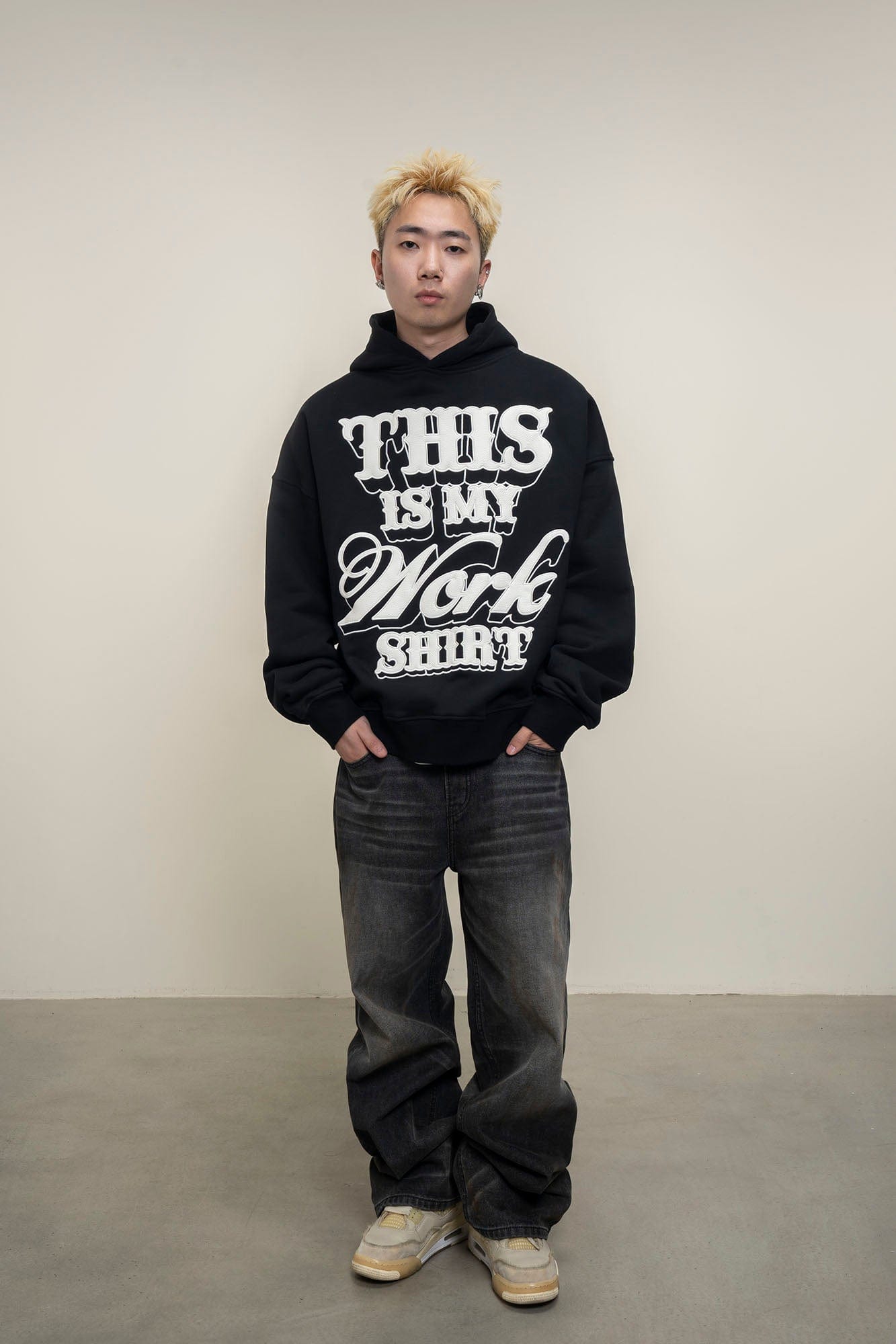 MAKEMORE Graphic Patch Oversized Hoodie-Hoodie-S-Free Shipping Leatheretro