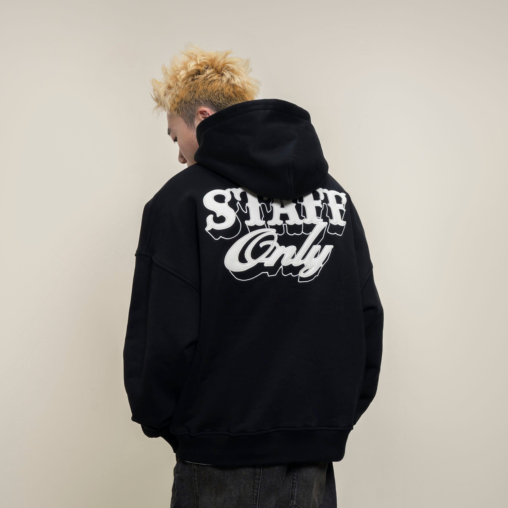 MAKEMORE Graphic Patch Oversized Hoodie-Hoodie-S-Free Shipping Leatheretro