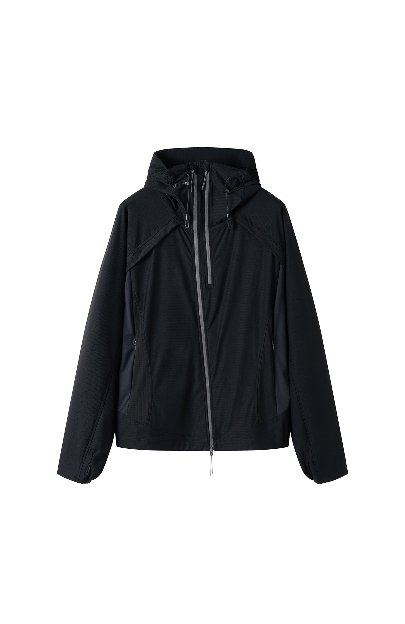 MOITIEDEPETALE Dual-Zip Cooling UV Protection Hooded Jacket-Jacket-XS-Purple-Free Shipping Leatheretro