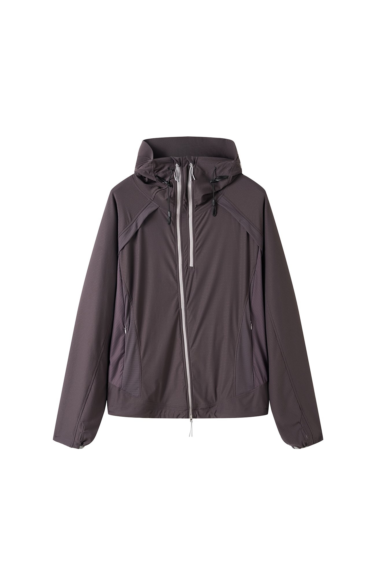MOITIEDEPETALE Dual-Zip Cooling UV Protection Hooded Jacket-Jacket-XS-Purple-Free Shipping Leatheretro