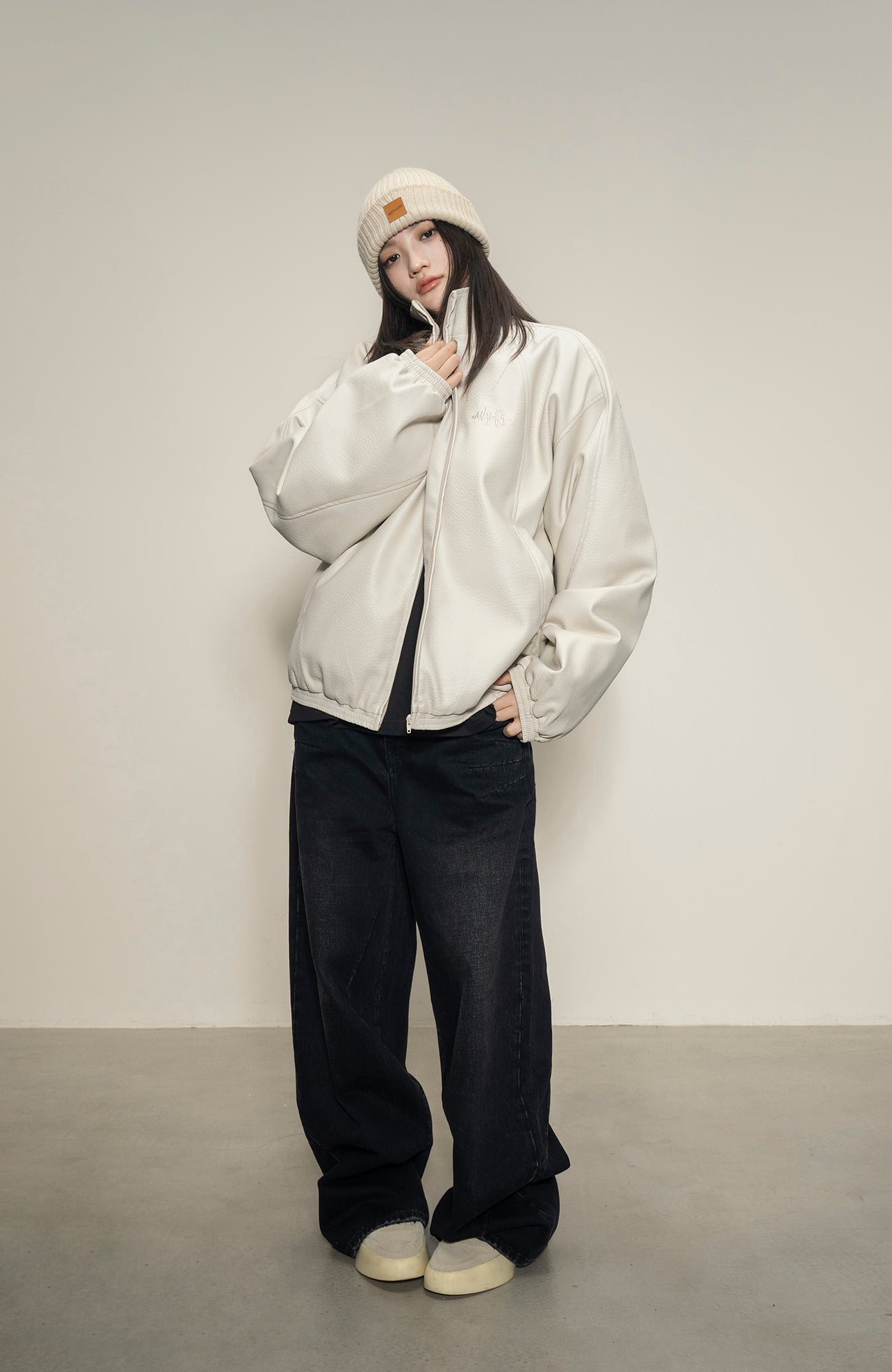 MAKEMORE Essential PU Puffer Jacket-Jacket-S-Black-Free Shipping Leatheretro