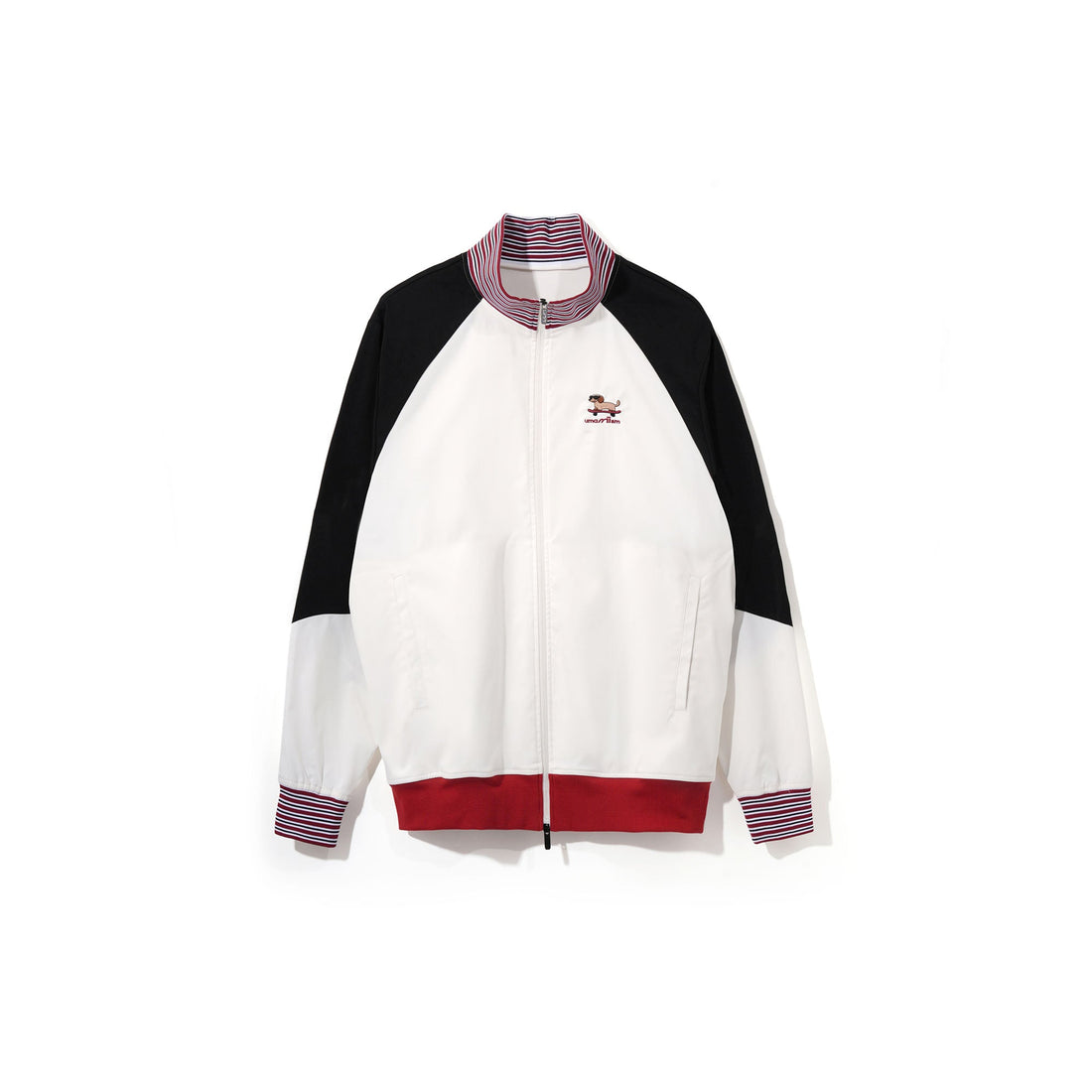 UMAMIISM Contrast Raglan Waterproof Track Jacket-Jacket-XS-White A-Free Shipping Leatheretro