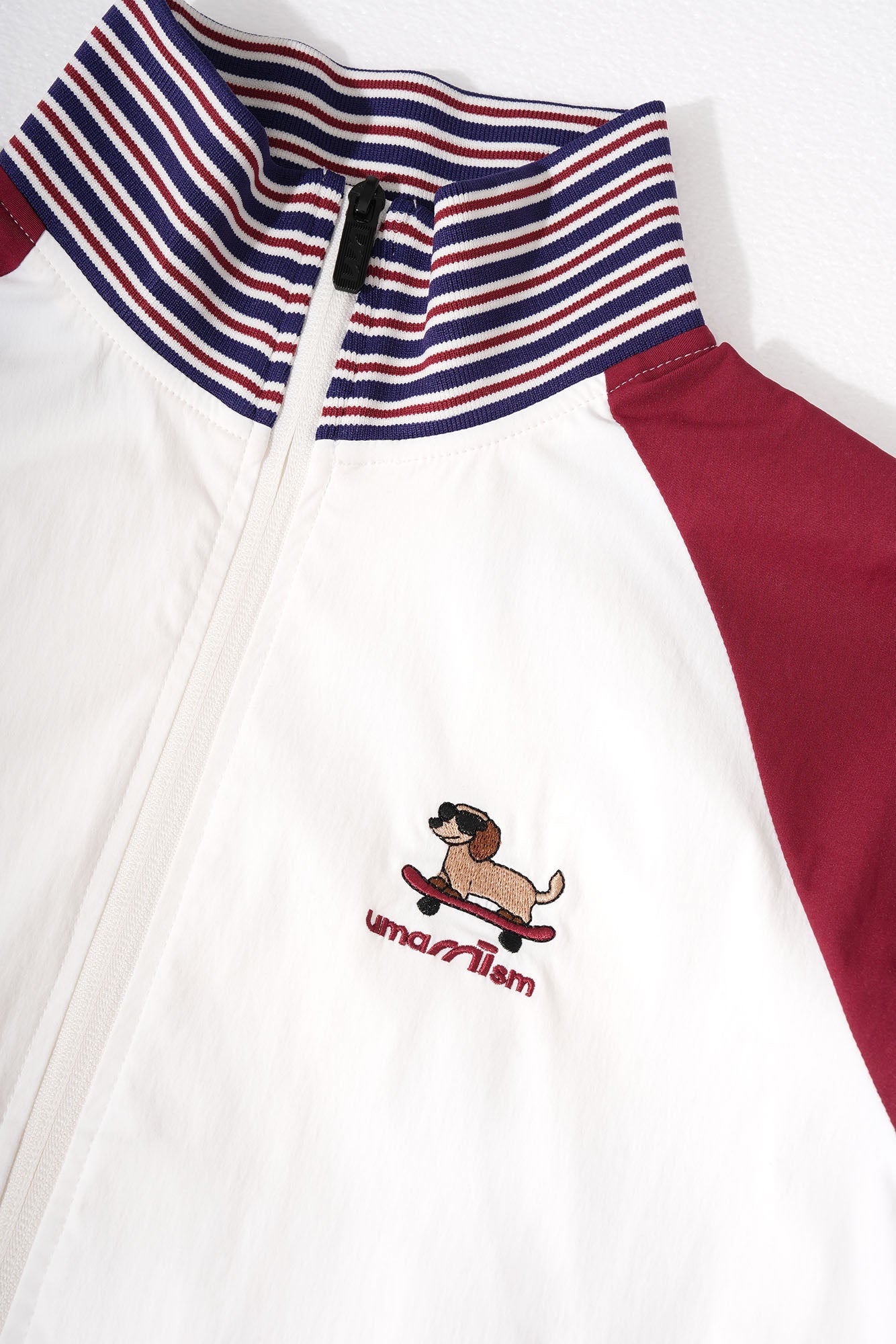UMAMIISM Contrast Raglan Waterproof Track Jacket-Jacket-XS-White A-Free Shipping Leatheretro