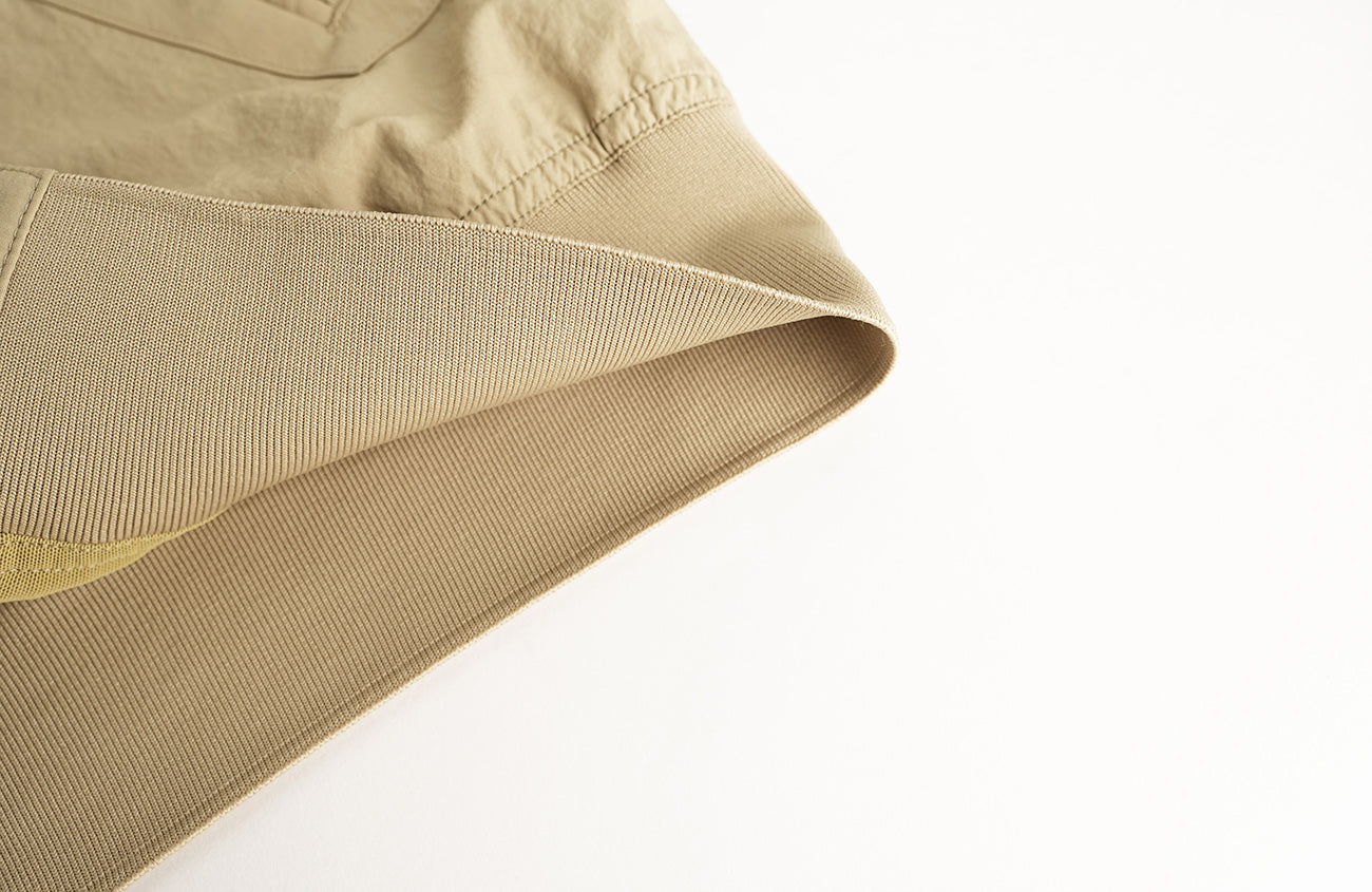 ORGANIC EMOTION Ruched-Sleeve Bomber Jacket-Jacket-M-Free Shipping Leatheretro