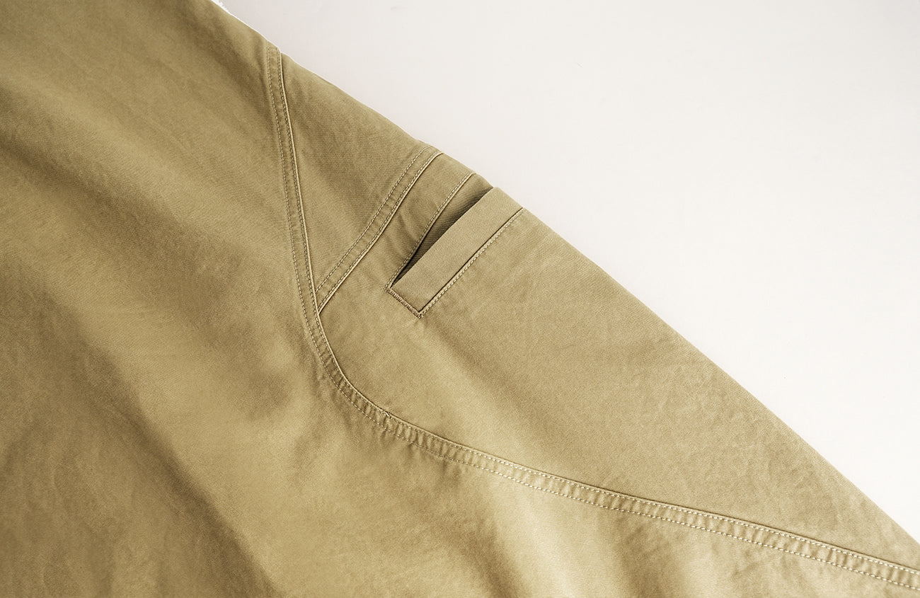 ORGANIC EMOTION Curved-Seam Workwear Jeans-Jeans-S-Khaki-Free Shipping Leatheretro