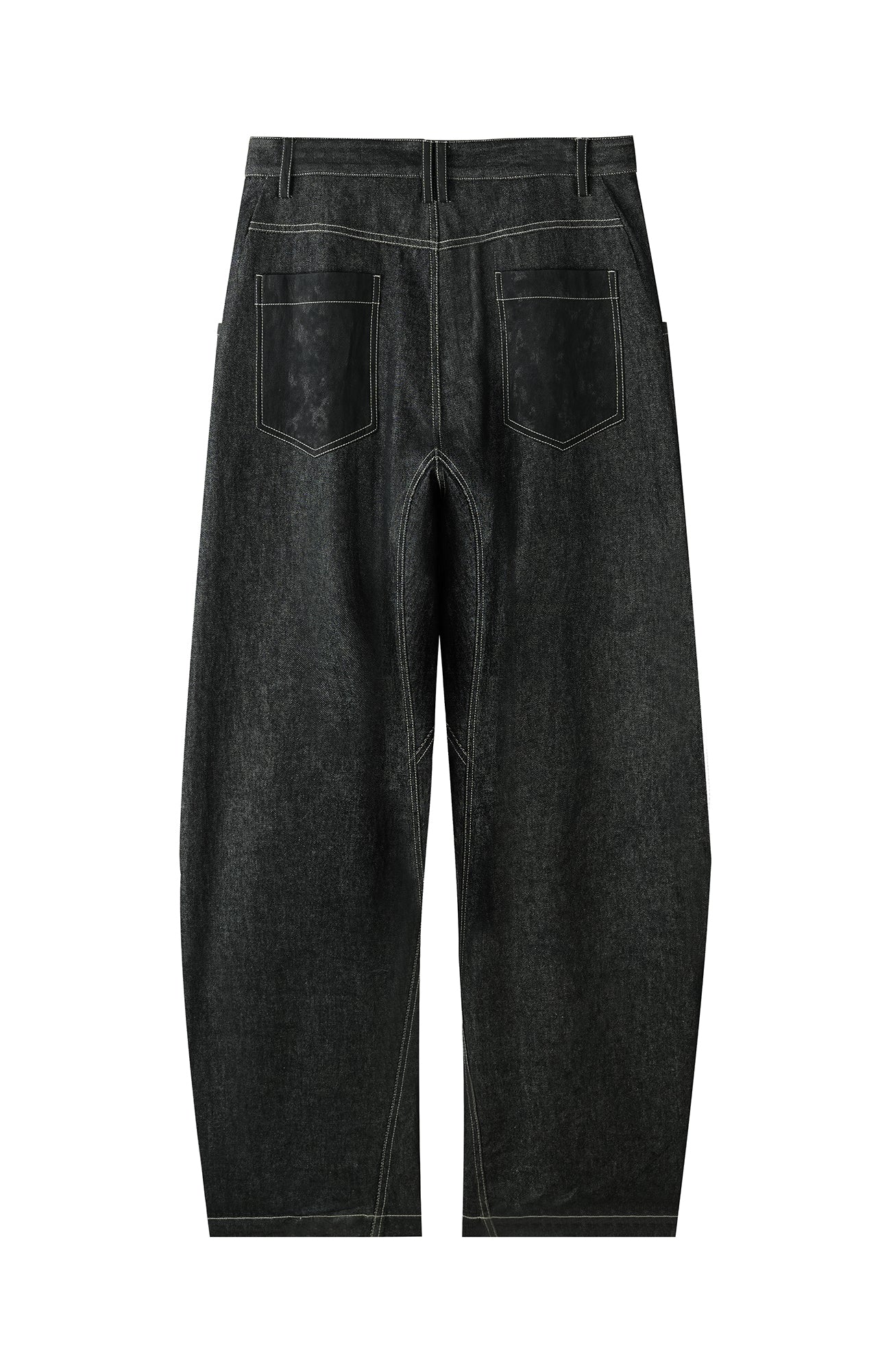 ORGANIC EMOTION Contrast-Paneled Workwear Jeans-Jeans-S-Free Shipping Leatheretro