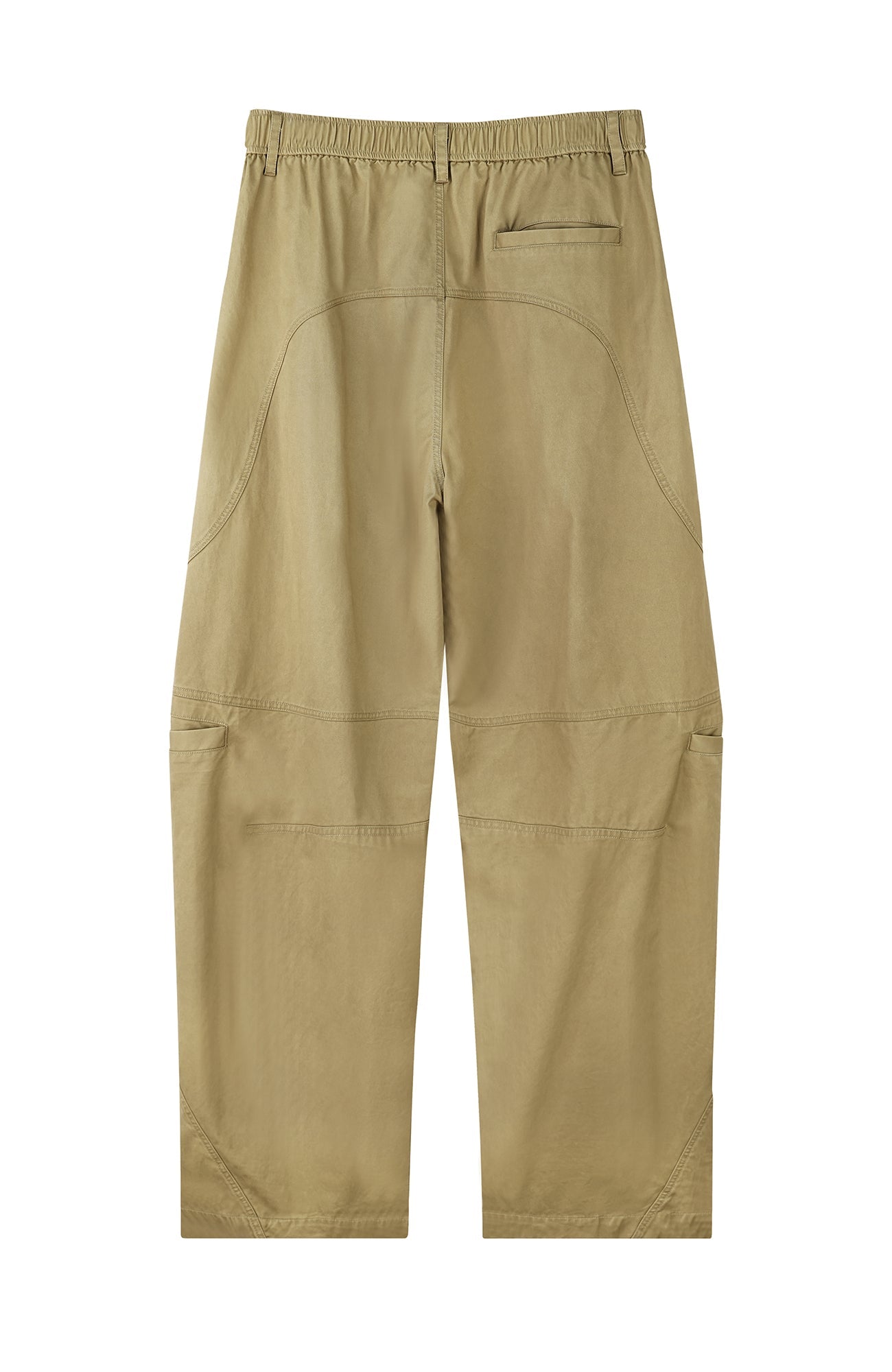 ORGANIC EMOTION Curved-Seam Workwear Jeans-Jeans-S-Khaki-Free Shipping Leatheretro
