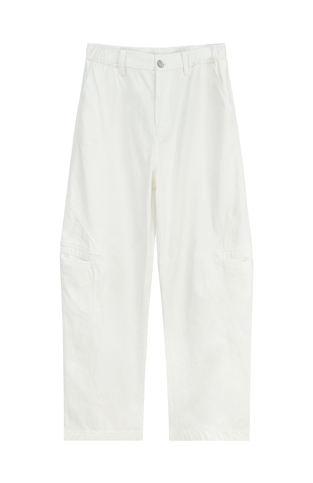 ORGANIC EMOTION Curved-Seam Workwear Jeans-Jeans-S-Khaki-Free Shipping Leatheretro