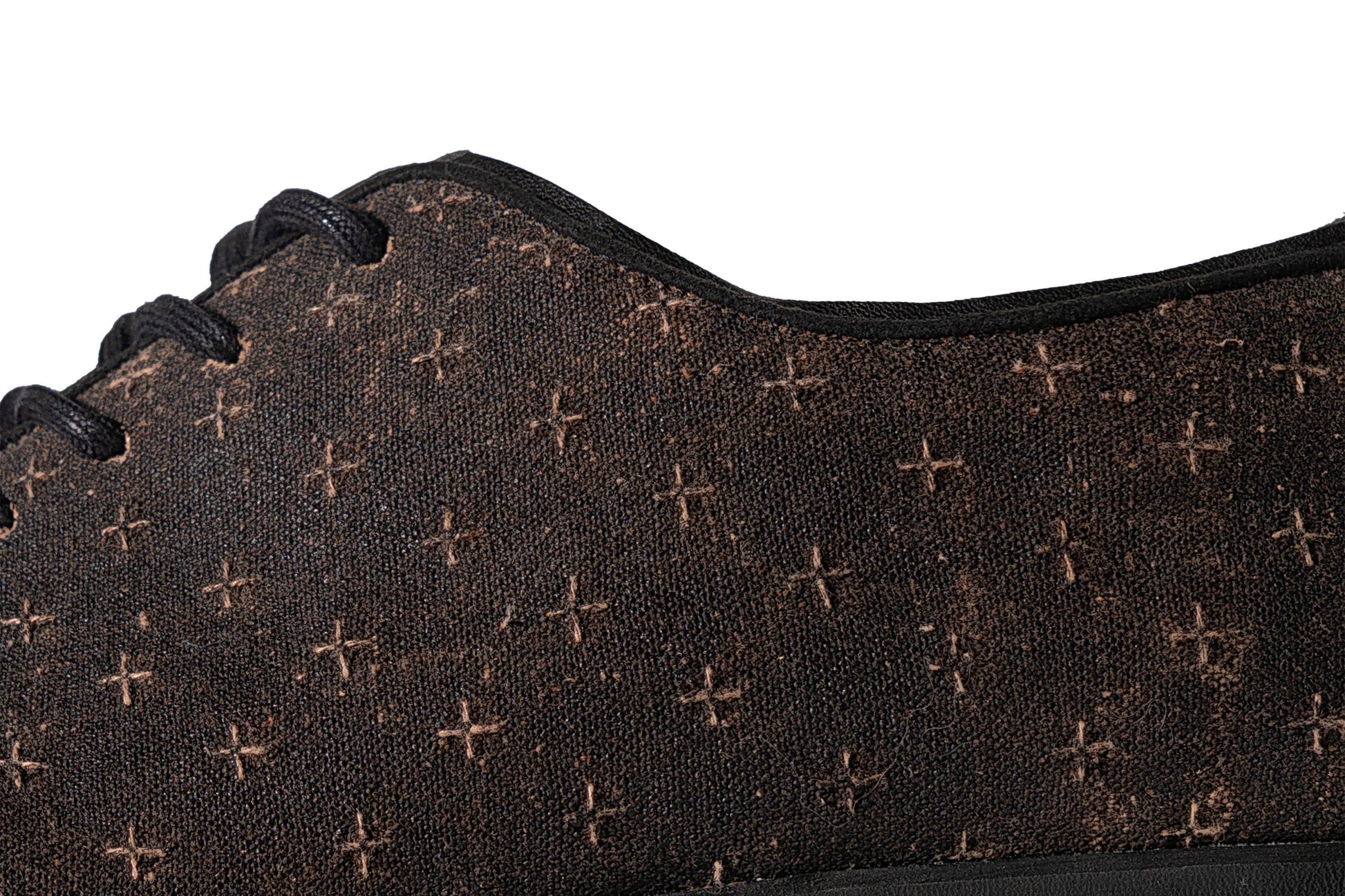 REWRITE Silk Panel Square-Toe Derby Shoes-Shoes-38.5-Free Shipping Leatheretro