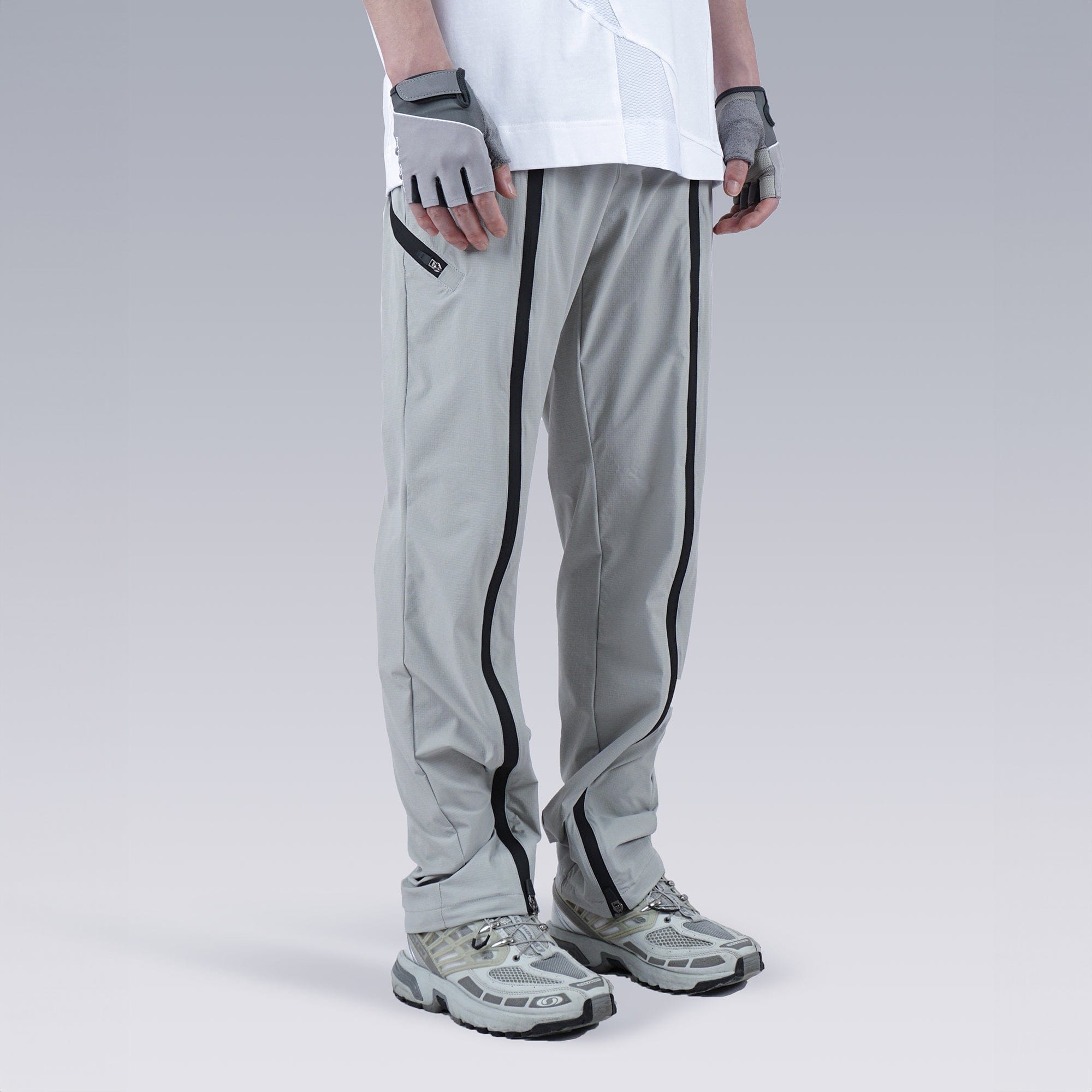 SILENSTORM Center-Zip Split Quick-Dry Pants-Pants-S-Black-Free Shipping Leatheretro