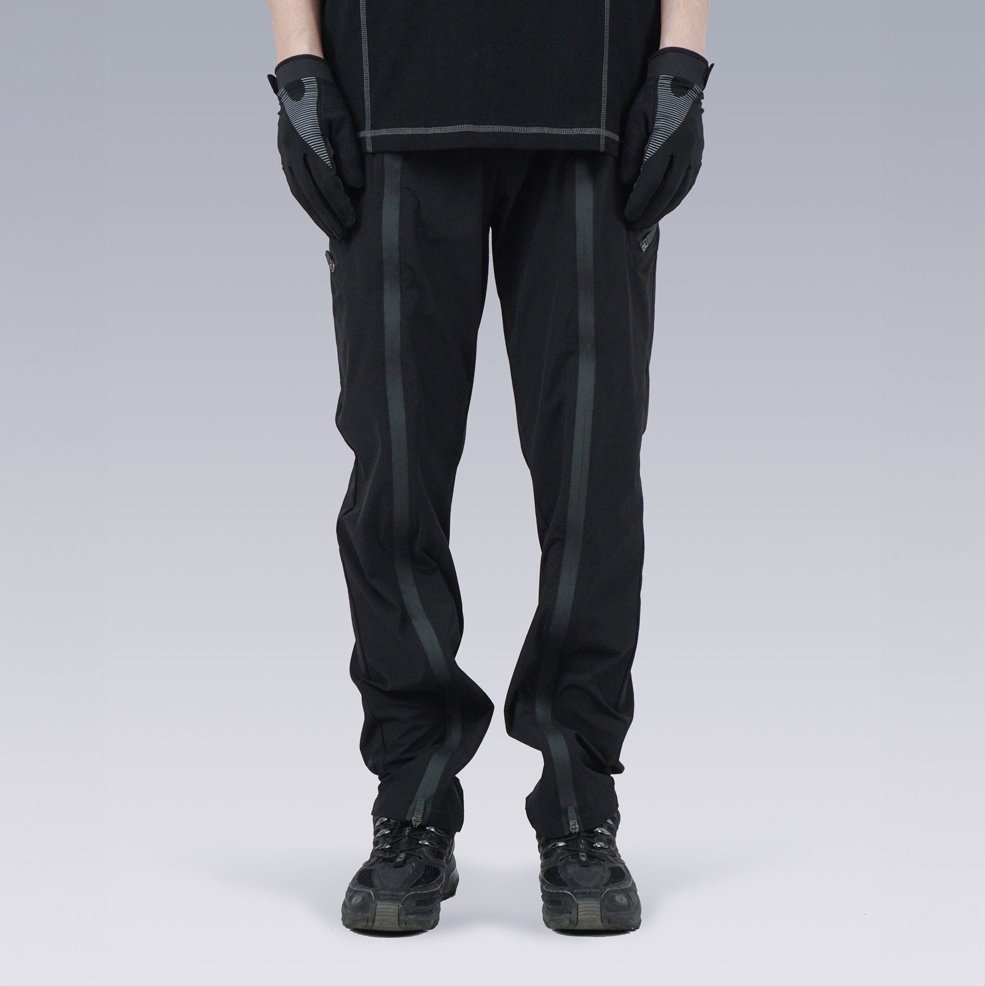 SILENSTORM Center-Zip Split Quick-Dry Pants-Pants-S-Black-Free Shipping Leatheretro
