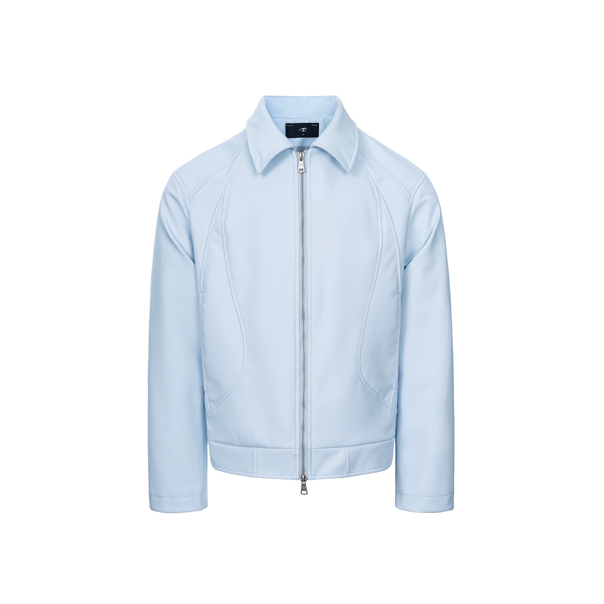 CATSSTAC Knightcore Pebbled Jacket-Jacket-M-Blue-Free Shipping Leatheretro