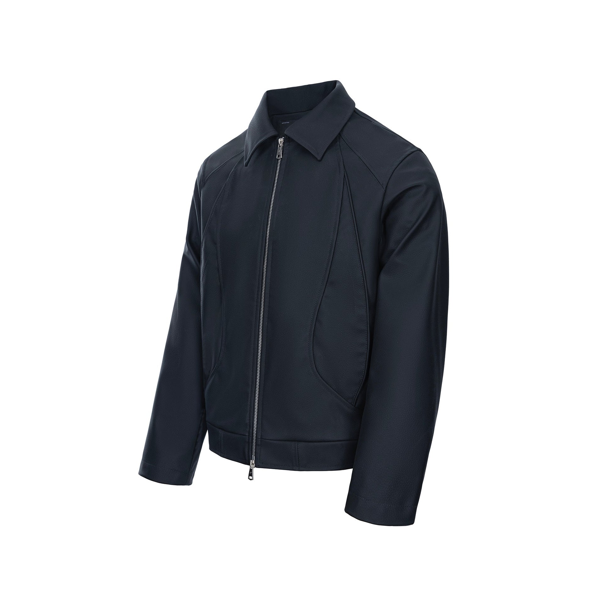 CATSSTAC Knightcore Pebbled Jacket-Jacket-M-Blue-Free Shipping Leatheretro