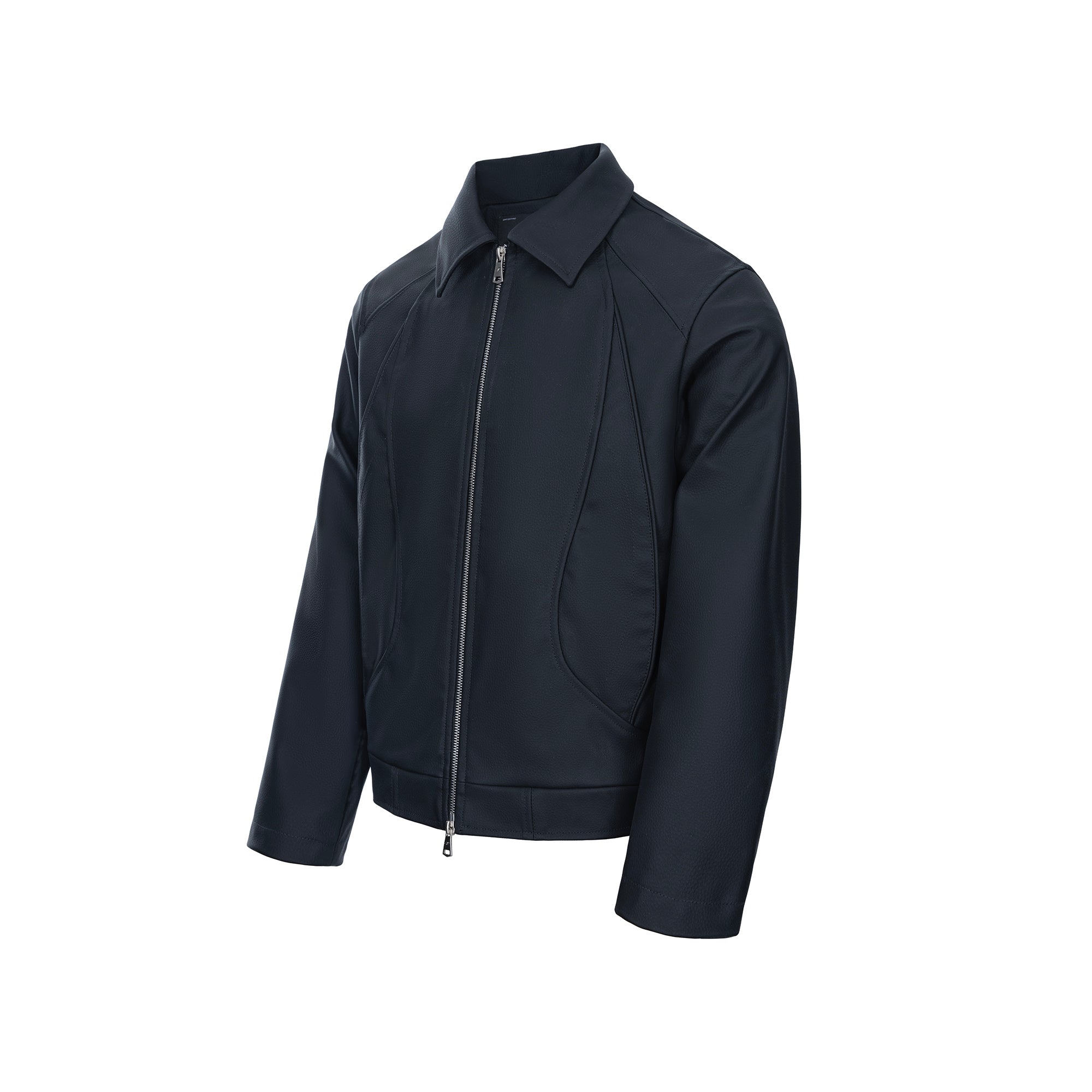 CATSSTAC Knightcore Pebbled Jacket-Jacket-M-Blue-Free Shipping Leatheretro