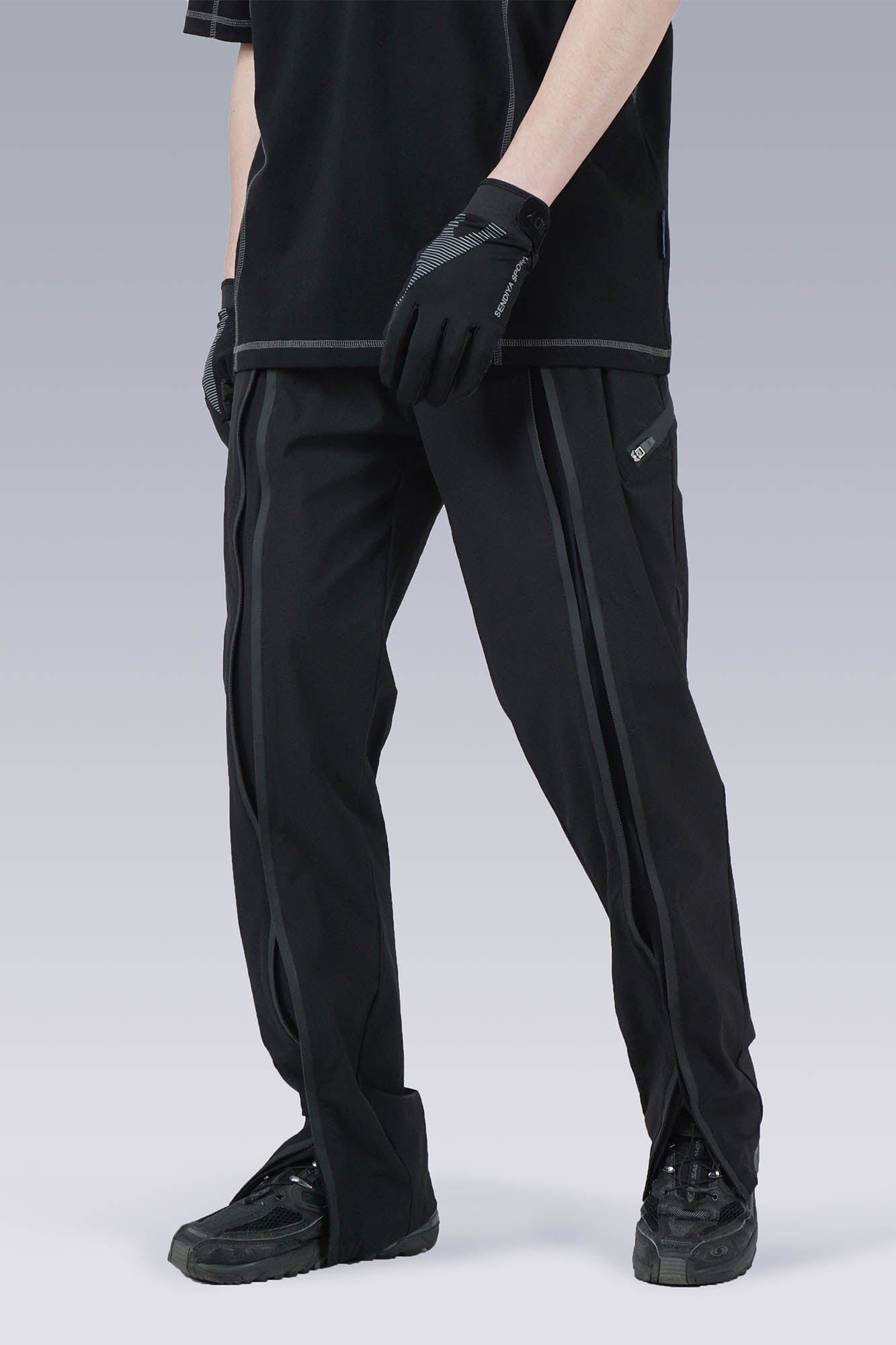 SILENSTORM Center-Zip Split Quick-Dry Pants-Pants-S-Black-Free Shipping Leatheretro