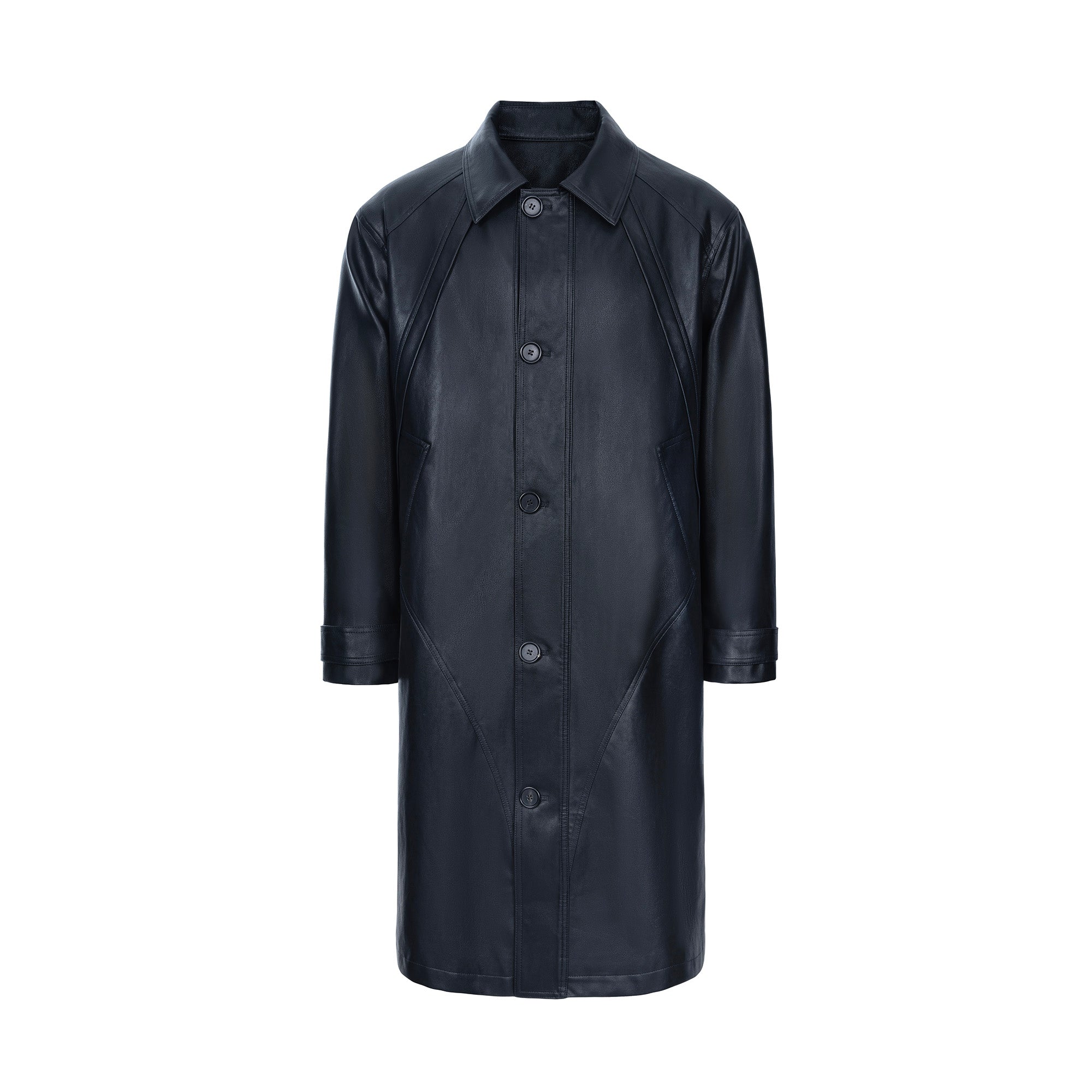 CATSSTAC Nightwalker PU Trench Coat-Jacket-M-Free Shipping Leatheretro