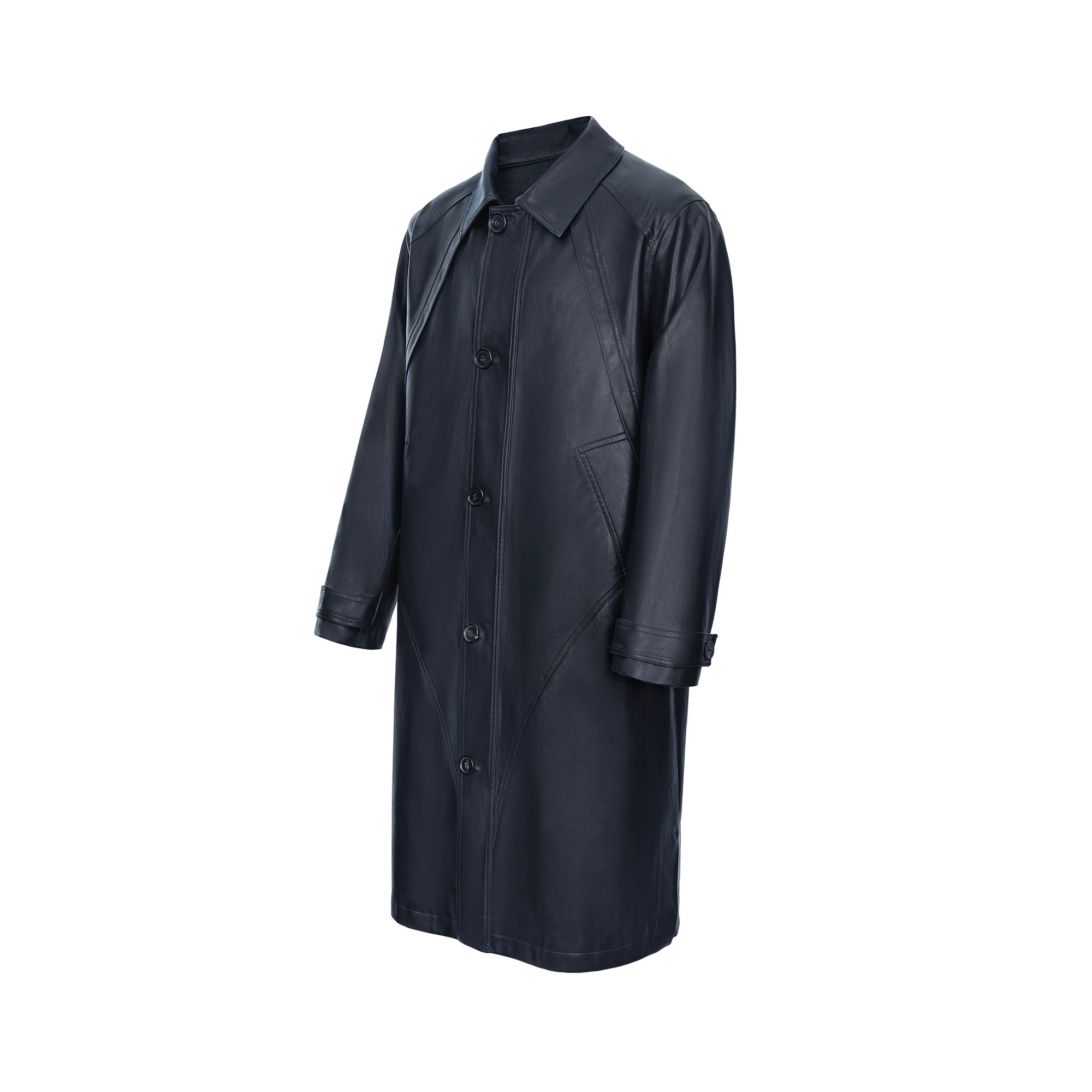 CATSSTAC Nightwalker PU Trench Coat-Jacket-M-Free Shipping Leatheretro