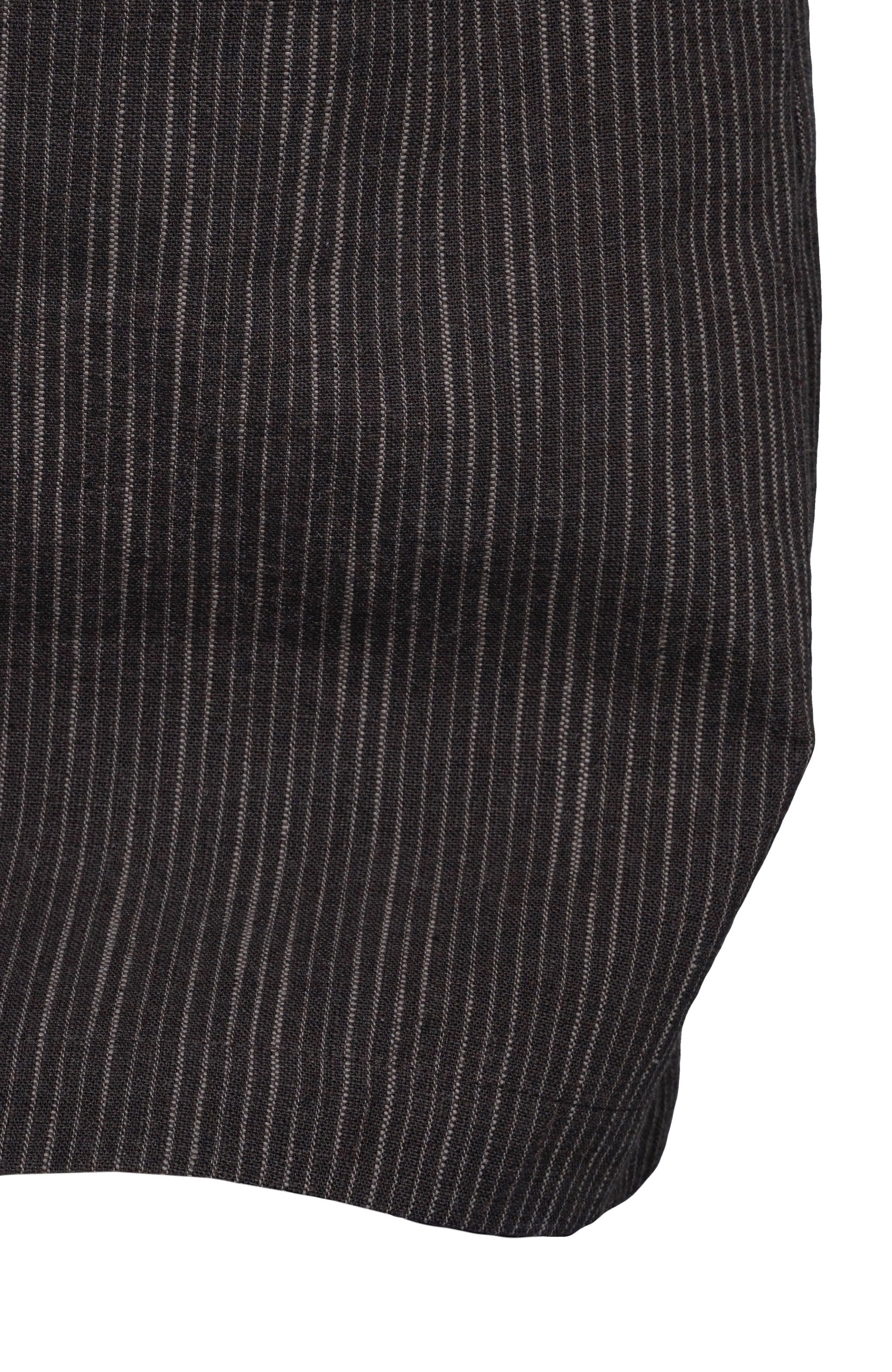CATSSTAC Striped Double-Pleat Trousers-Pants-M-Black-Free Shipping Leatheretro