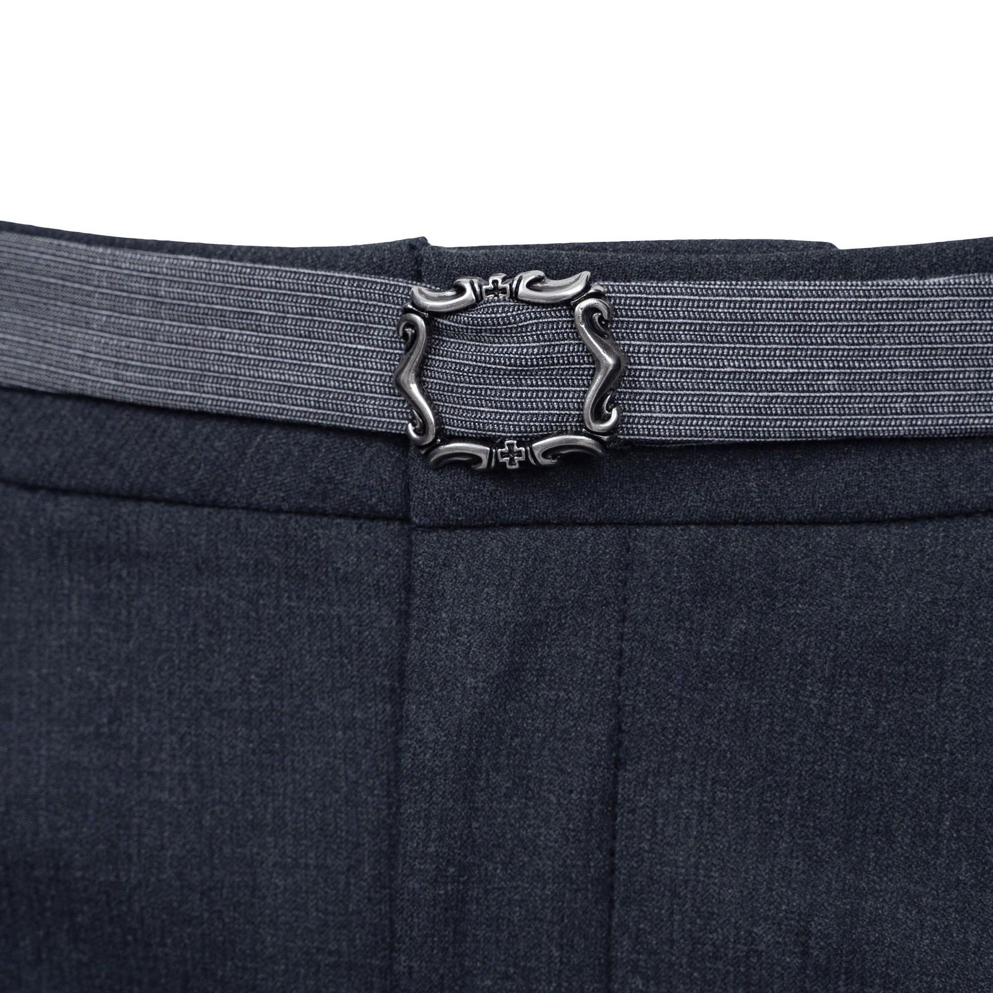 CATSSTAC Detachable-Belt Pleats Wide-Leg Trousers-Pants-M-Free Shipping Leatheretro