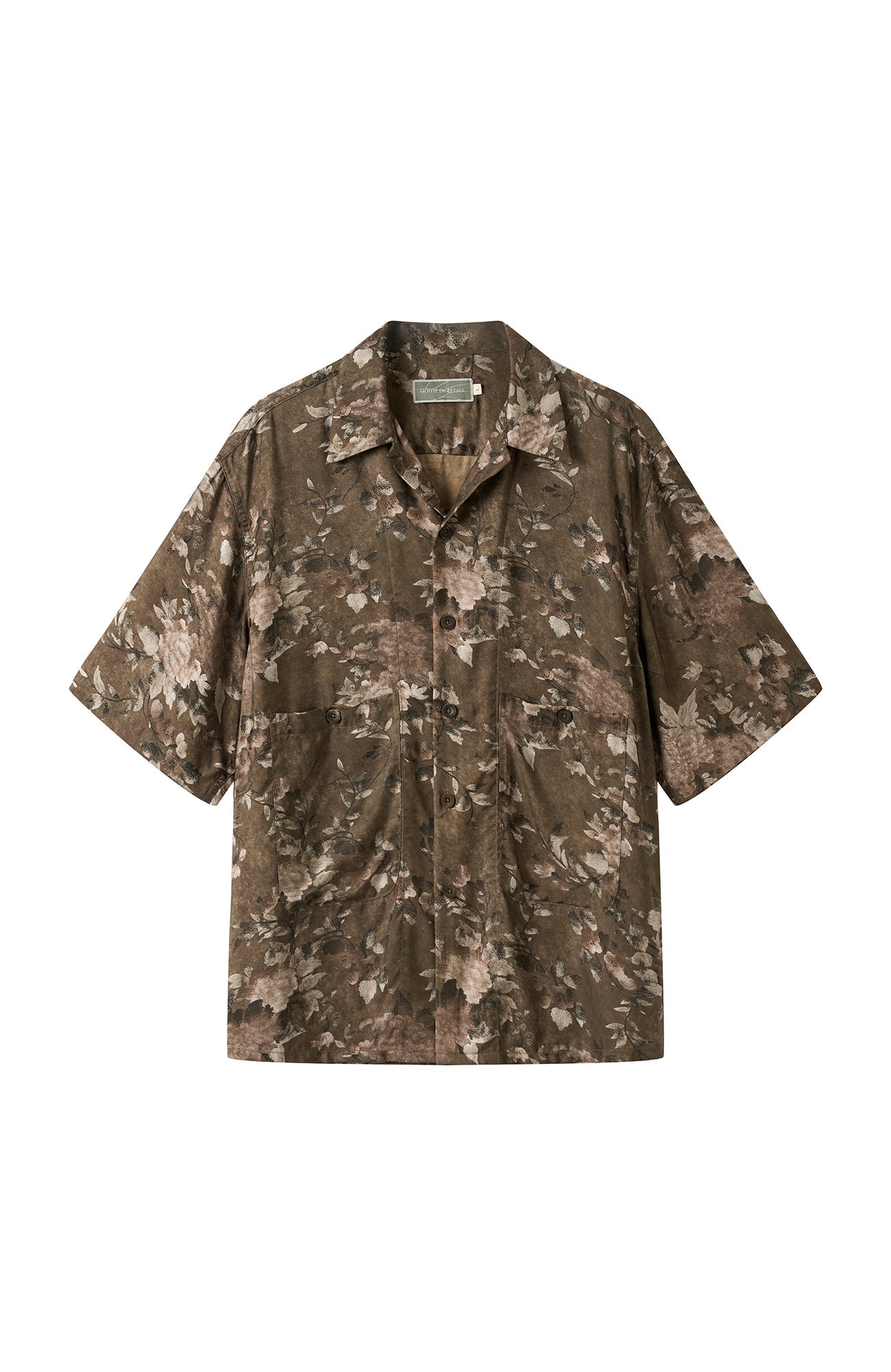 MOITIEDEPETALE Retro Vine Cupro-Blend Half Shirt-Half shirt-XS (Preorder)-Free Shipping Leatheretro